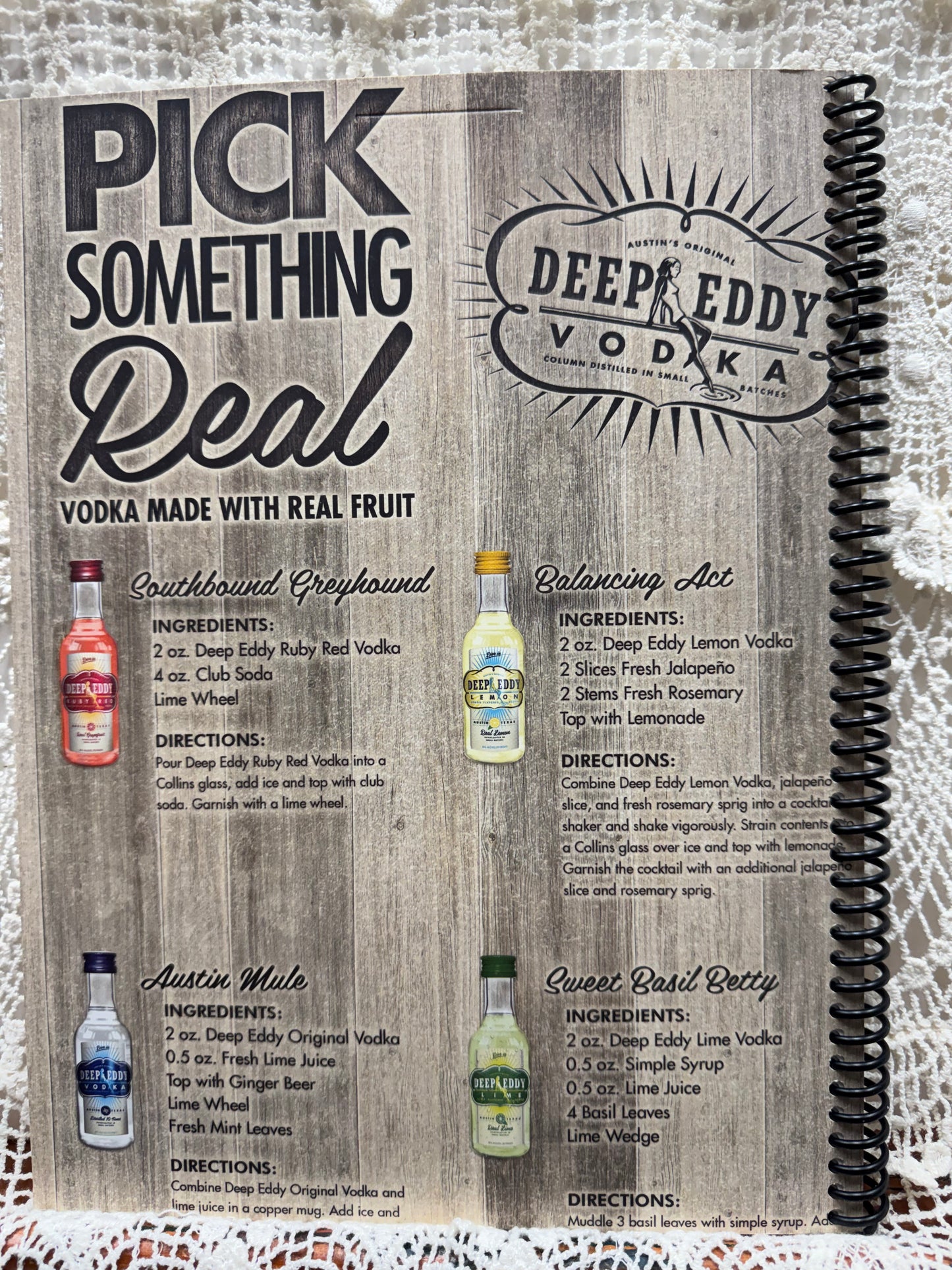 Deep Eddy Vodka Spiral Notebook