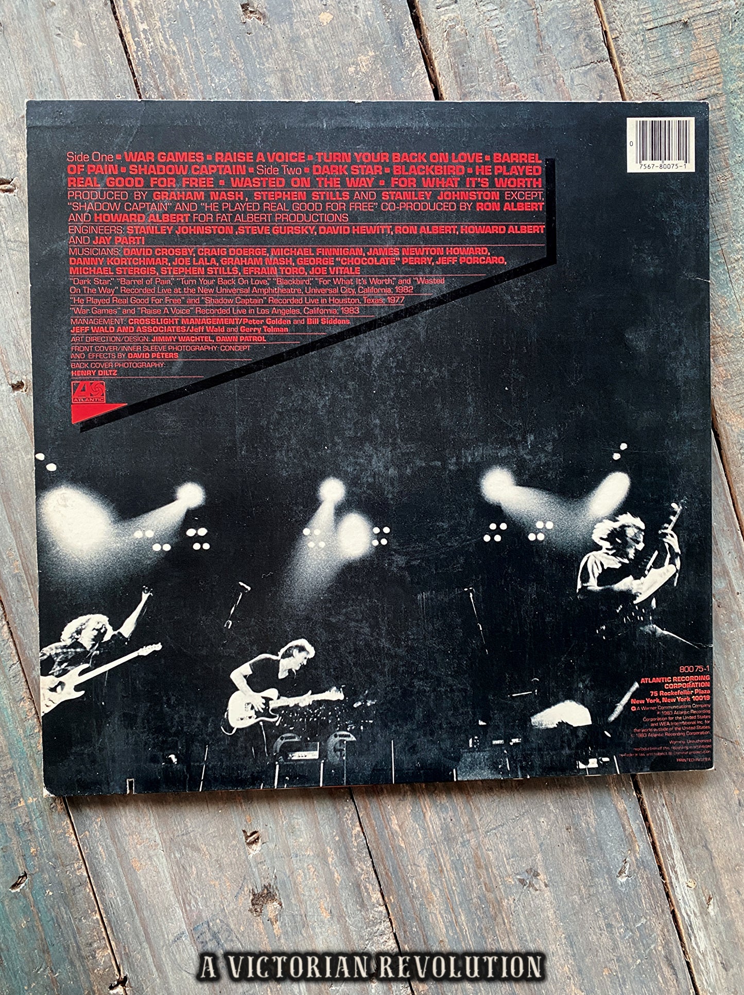 Crosby, Stills & Nash - Allies - 1983 - Atlantic Records - Rock - Vinyl LP - Used