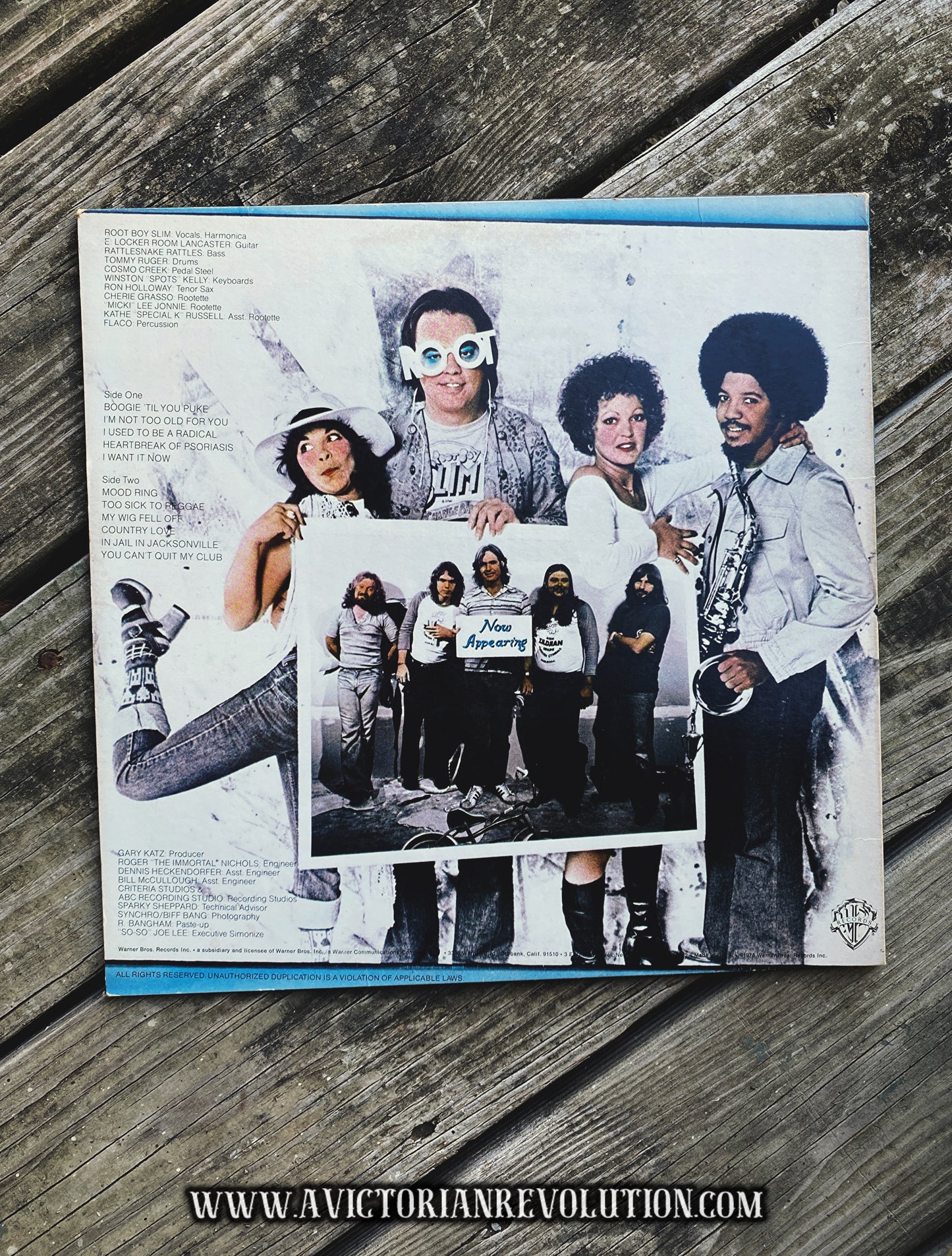 Root Boy Slim & The Sex Change Band - Self-Titled - 1978 - Warner Bros. - Rock/Comedy Rock - Vinyl LP Record Album - Used