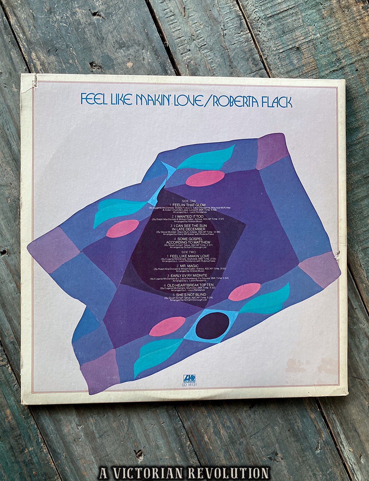 Roberta Flack - Feel Like Makin' Love - 1975 - Atlantic Records - Soul/R&B - Vinyl LP/Record Album - Used