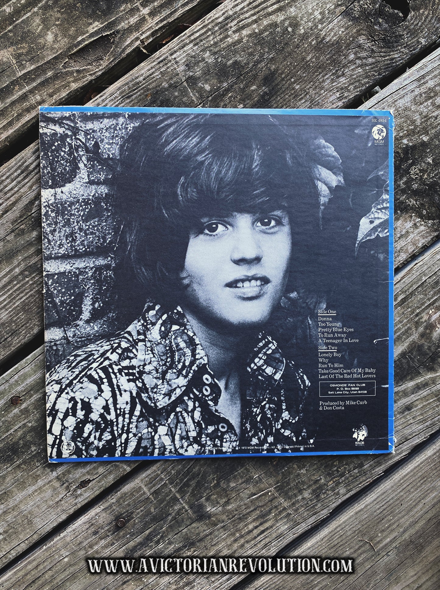 Donny Osmond - Too Young - 1972 - MGM Records - Pop / Rock - Vinyl LP Record Album - Used