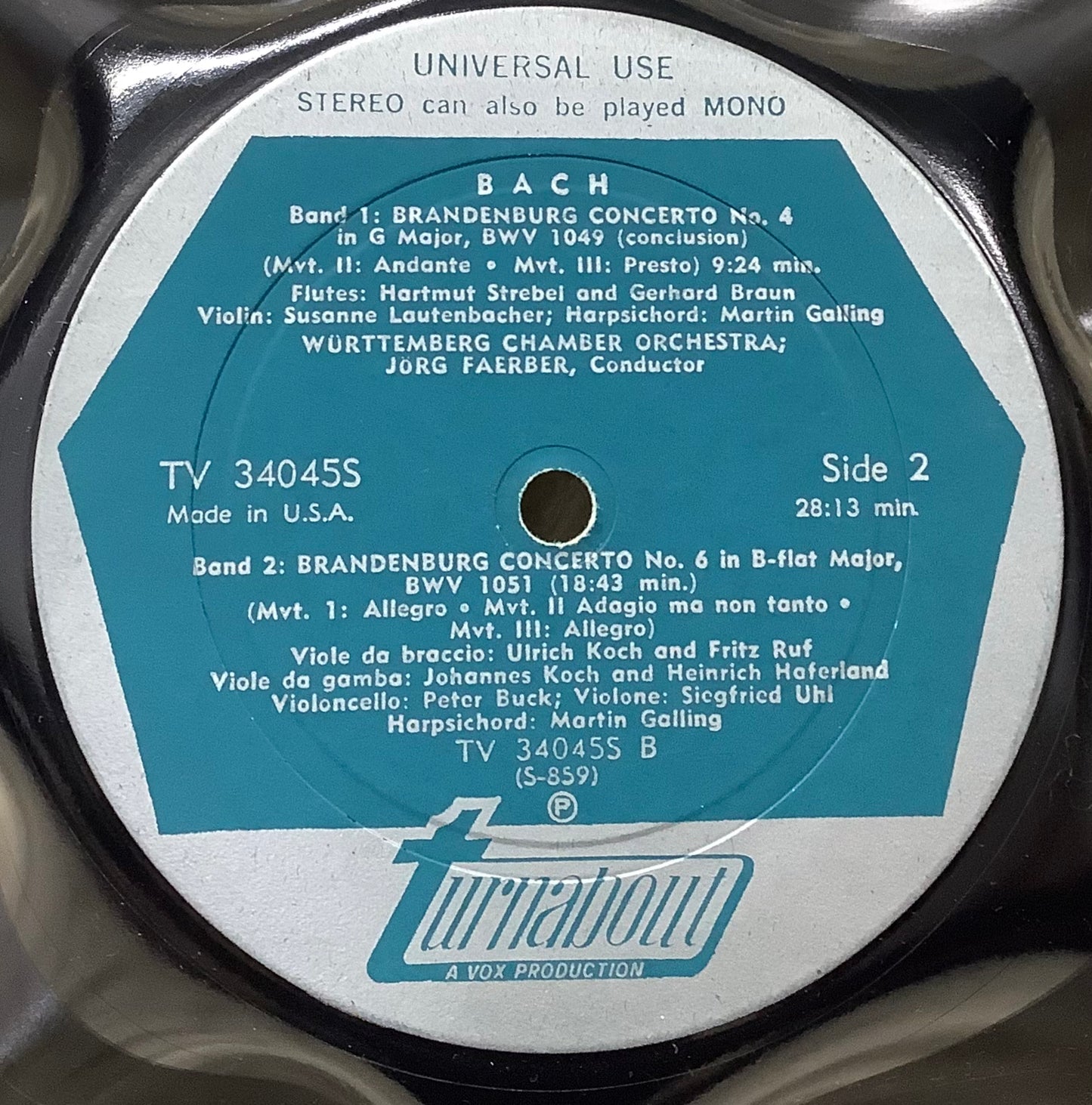 Record Bowl Bach…Brandenburg Concerto