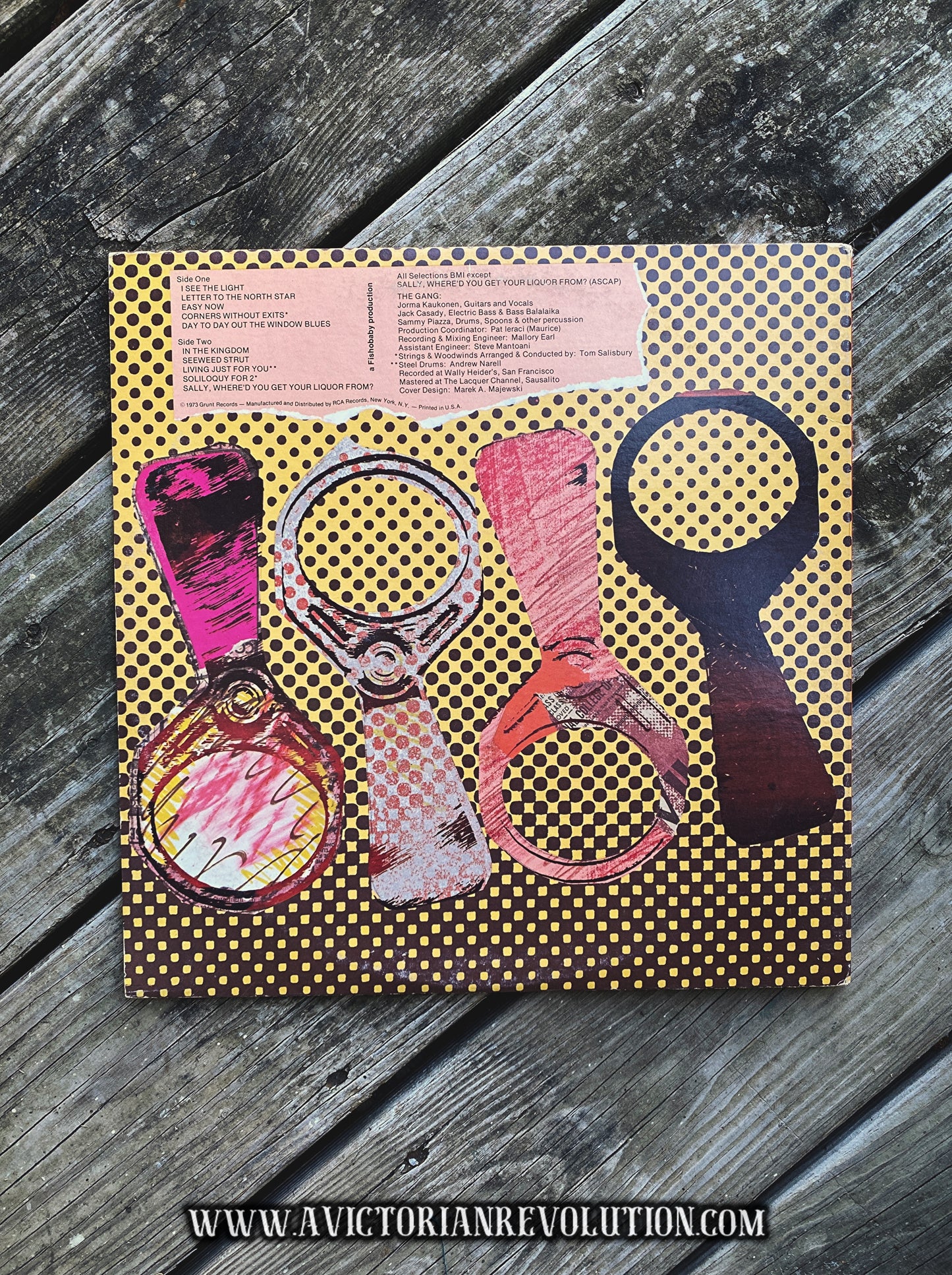 Hot Tuna - The Phosphorescent Rat - 1973 - Grunt Records - Blues Rock / Psychedelic Rock - Vinyl LP - Used