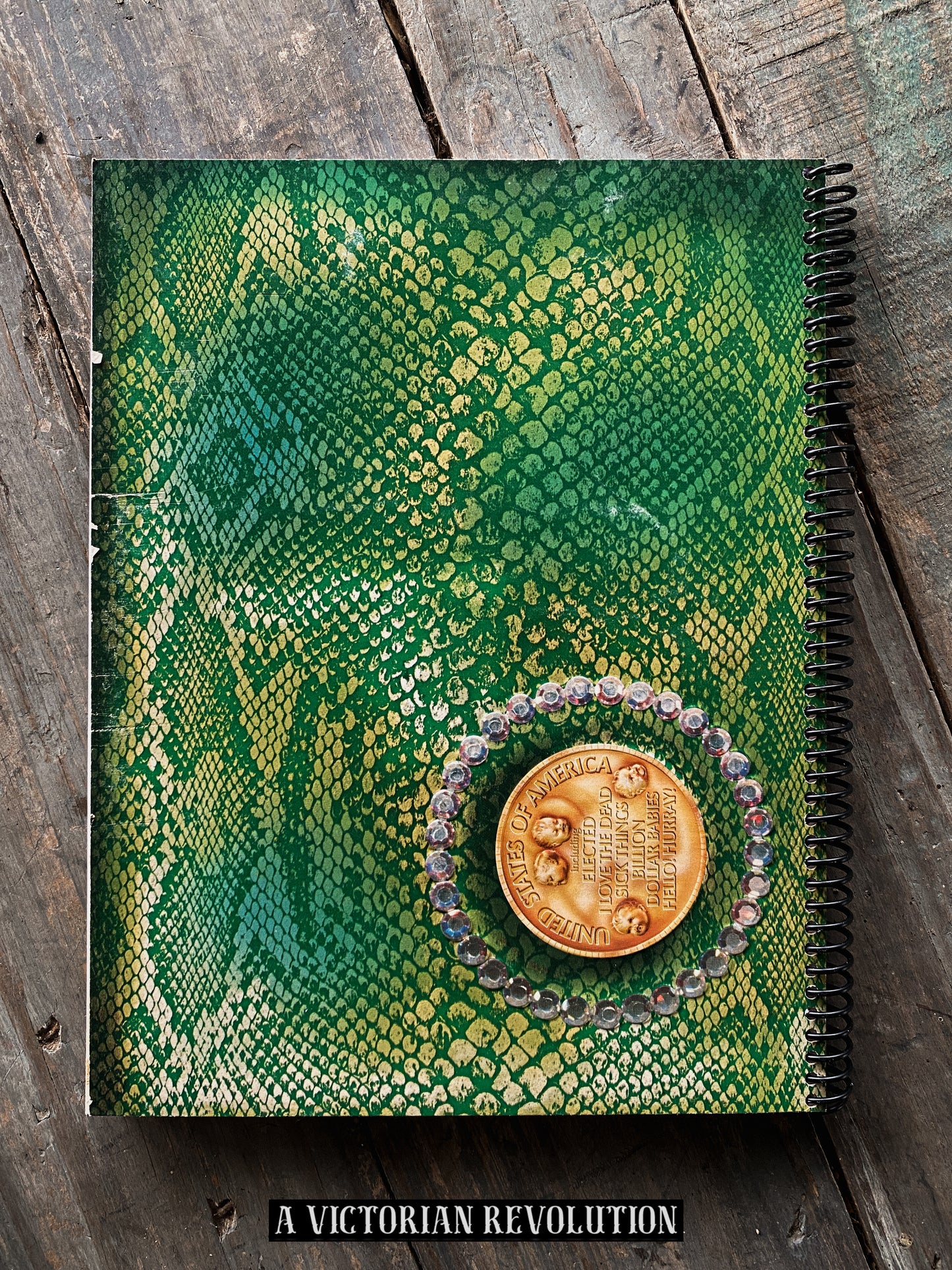 Alice Cooper - Billion Dollar Babies - 1973 - Warner Bros. Records - Shock Rock / Hard Rock - Salvaged + Upcycled Vinyl LP Record Album Cover Notebook