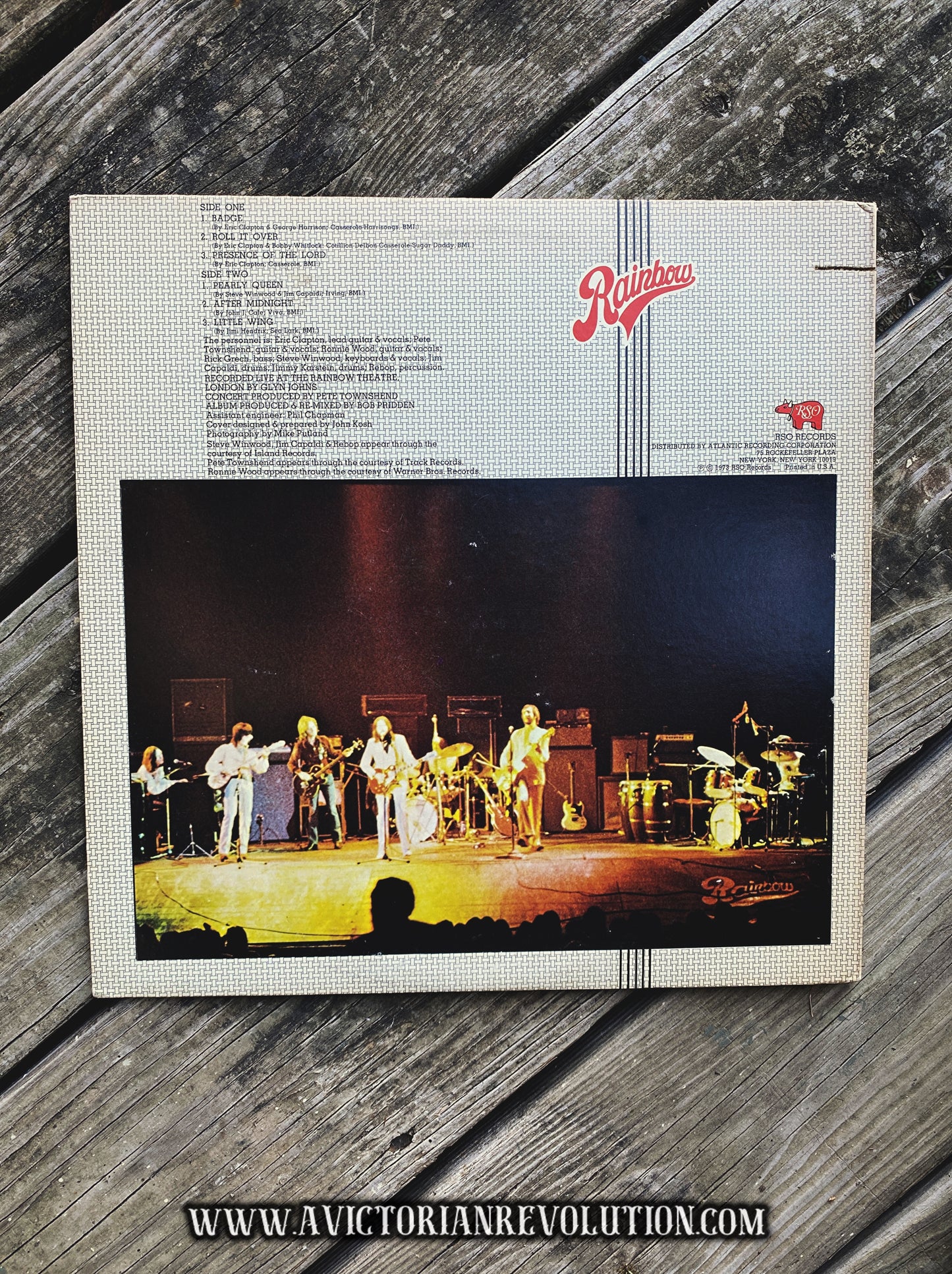 Eric Clapton - Eric Clapton's Rainbow Concert - 1973 - RSO Records - Rock - Vinyl LP Record Album - Used