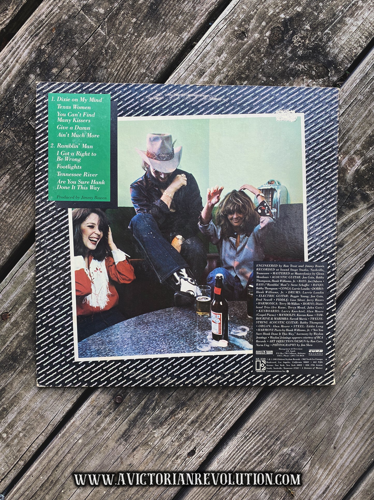 Hank Williams, Jr. - Rowdy - 1981 - Elektra/Curb Records - Country - Vinyl LP/Record Album - Used