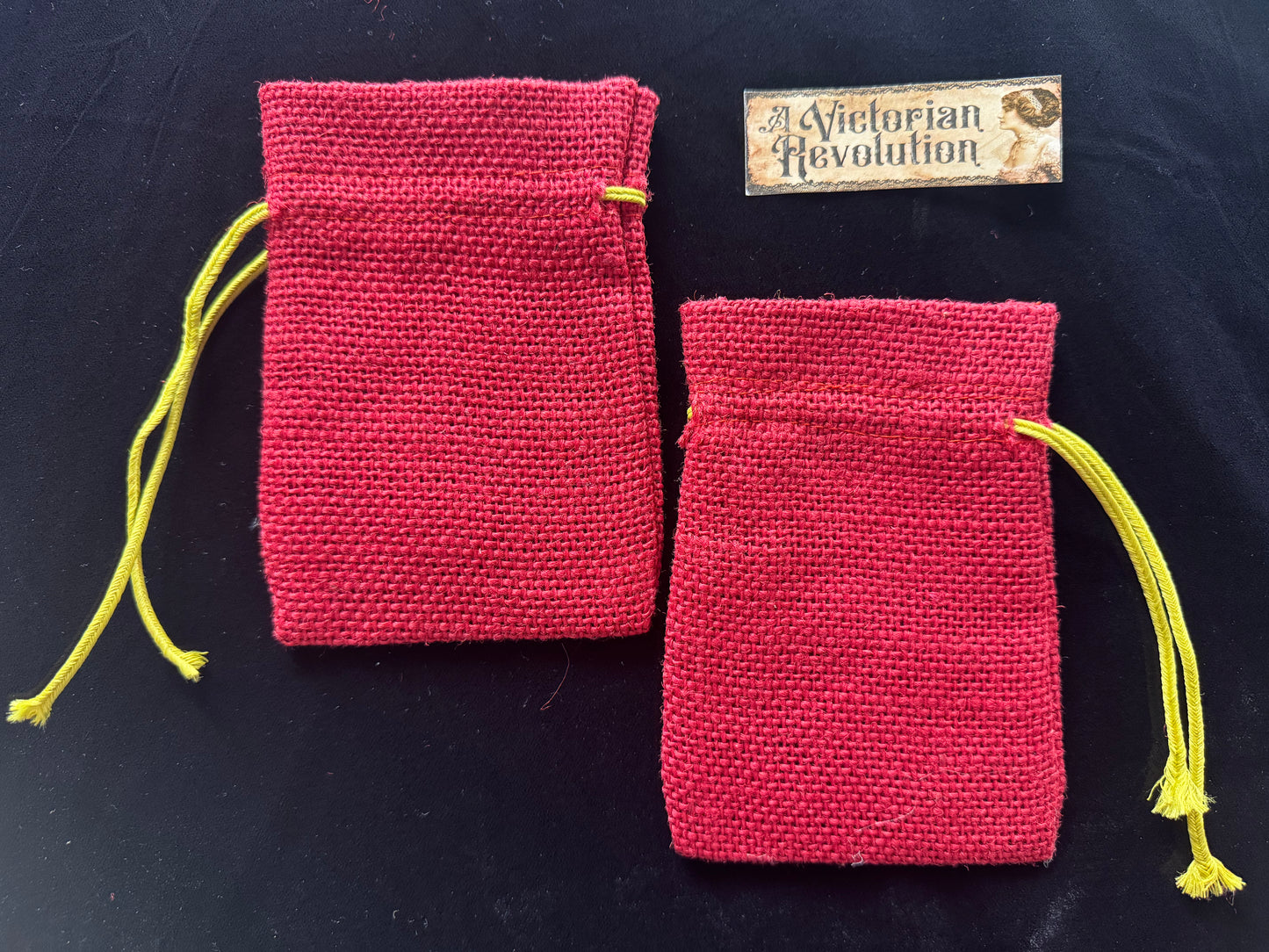 Set of Holiday Drawstring Bags