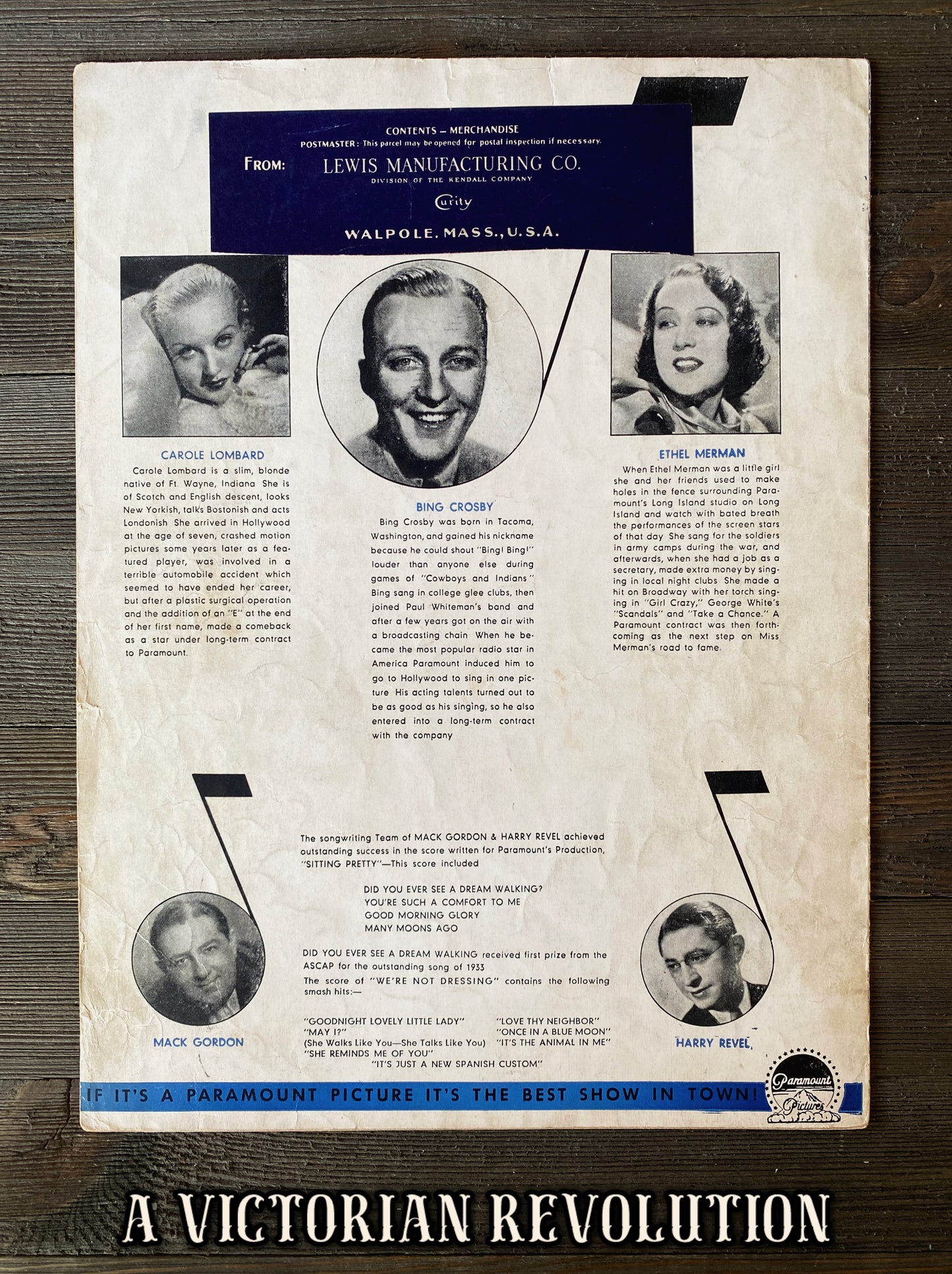 Love Thy Neighbor - We're Not Dressing - Sheet Music - 1934