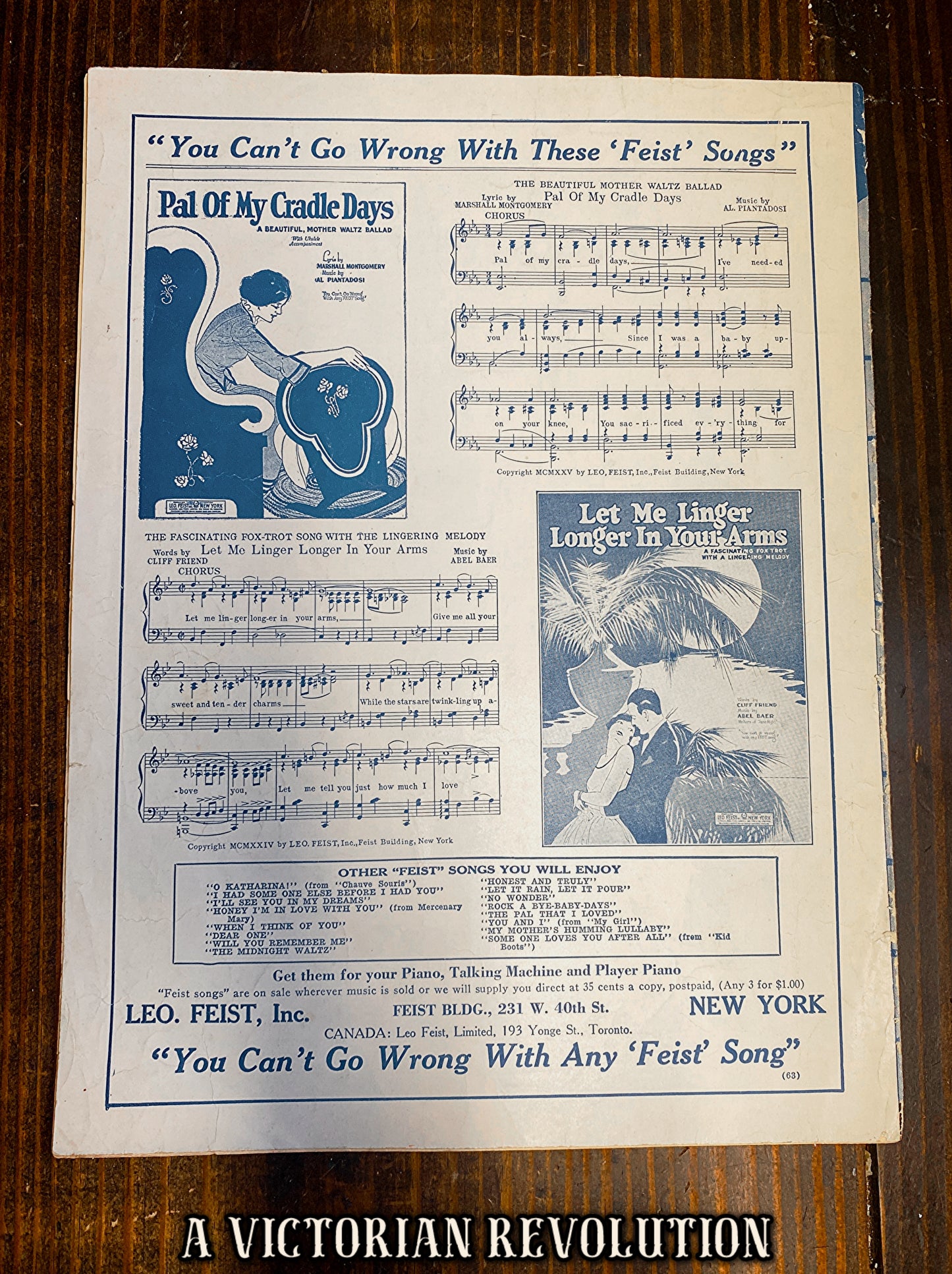 Let It Rain! Let It Pour! (I'll Be In Virginia In The Morning) - Ed. Wynn's Grab Bag - Nora Bayes - Foxtrot - Sheet Music - 1925