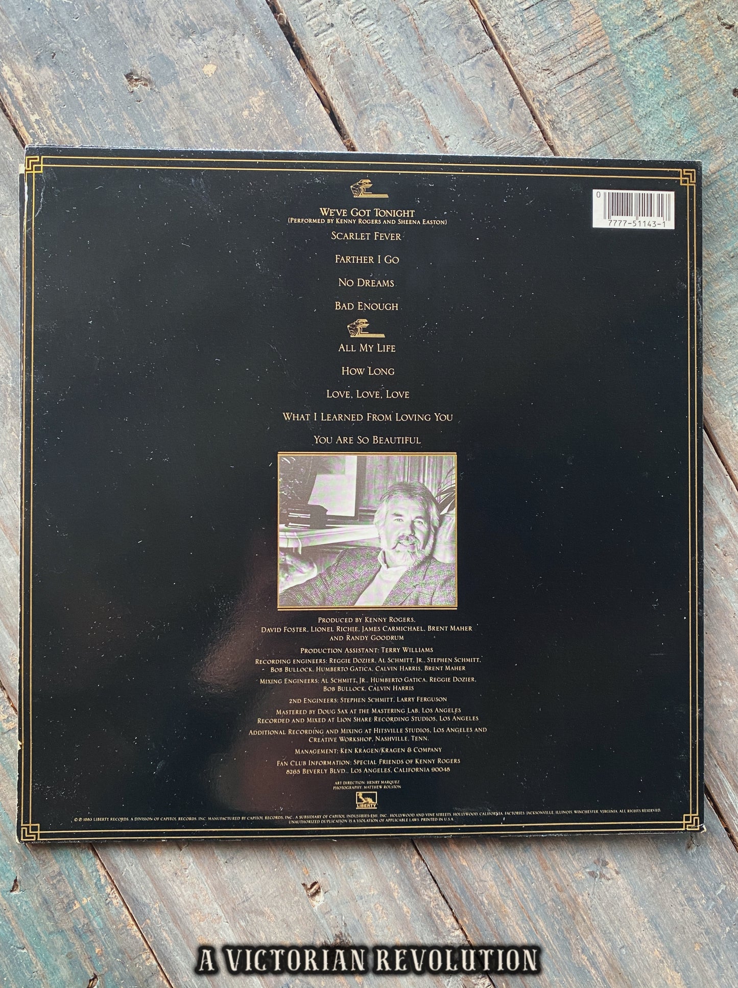 Kenny Rogers - We've Got Tonight - 1983 - Liberty Records - Country Pop - Vinyl LP/Record Album -USEDu
