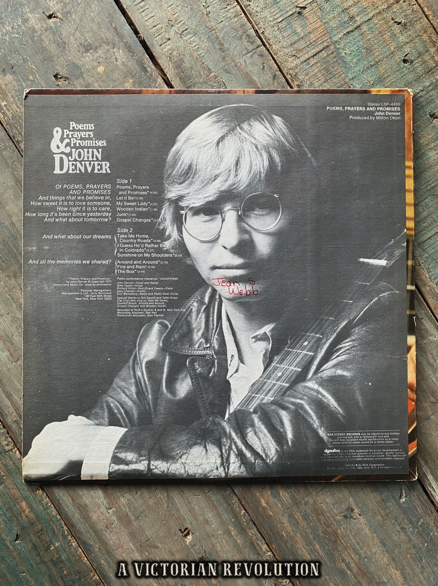 John Denver - Poems, Prayers & Promises - 1971 - RCA Victor - Country Folk - Vinyl LP Album - Used