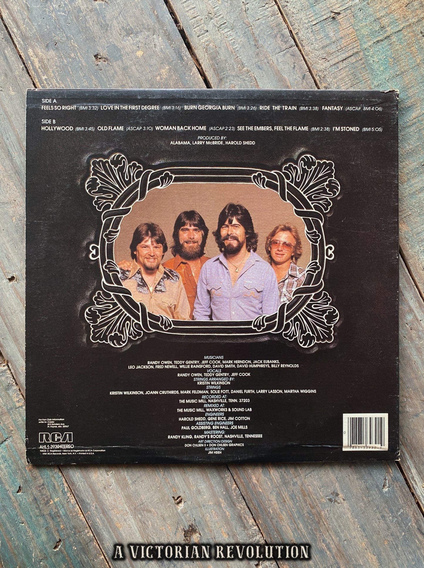 Alabama - Feels So Right - 1981 - RCA Victor - Country - Vinyl LP/Record Album - Used