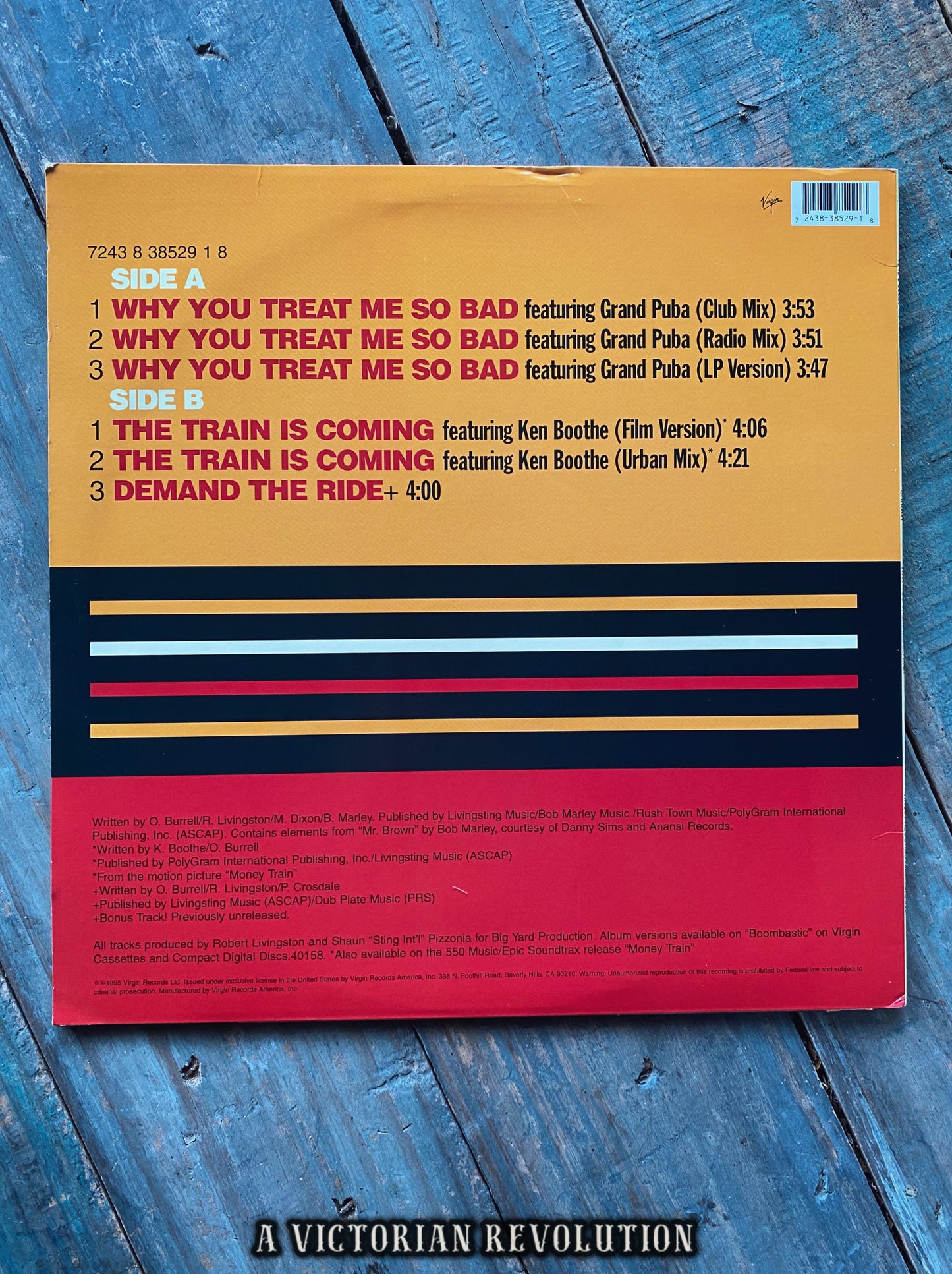 Shaggy - Why You Treat Me So Bad - 1995 - Virgin Records - Reggae/Hip Hop - Vinyl 12" Single - Used