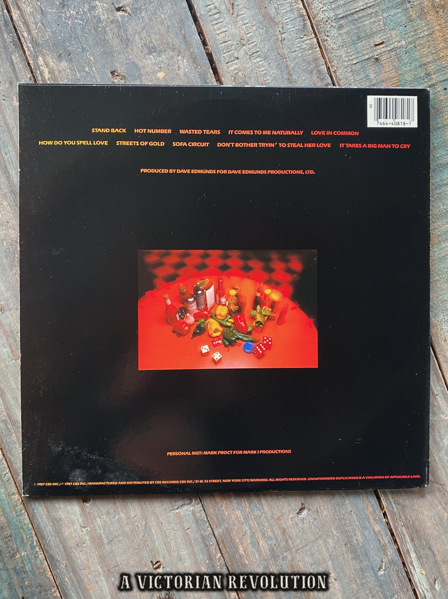 The Fabulous Thunderbirds - Hot Number - 1987 - CBS Associated Records - Blues Rock - Vinyl LP/Record Album - Used