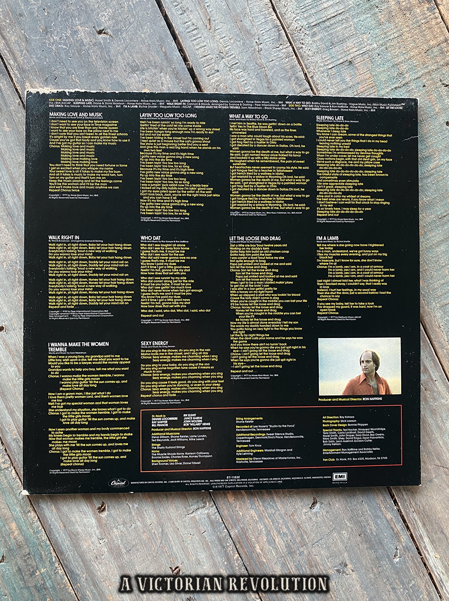 Dr. Hook - Makin' Love and Music - 1977 - Capitol Records - Country Rock / Pop Rock - Vinyl LP - Used