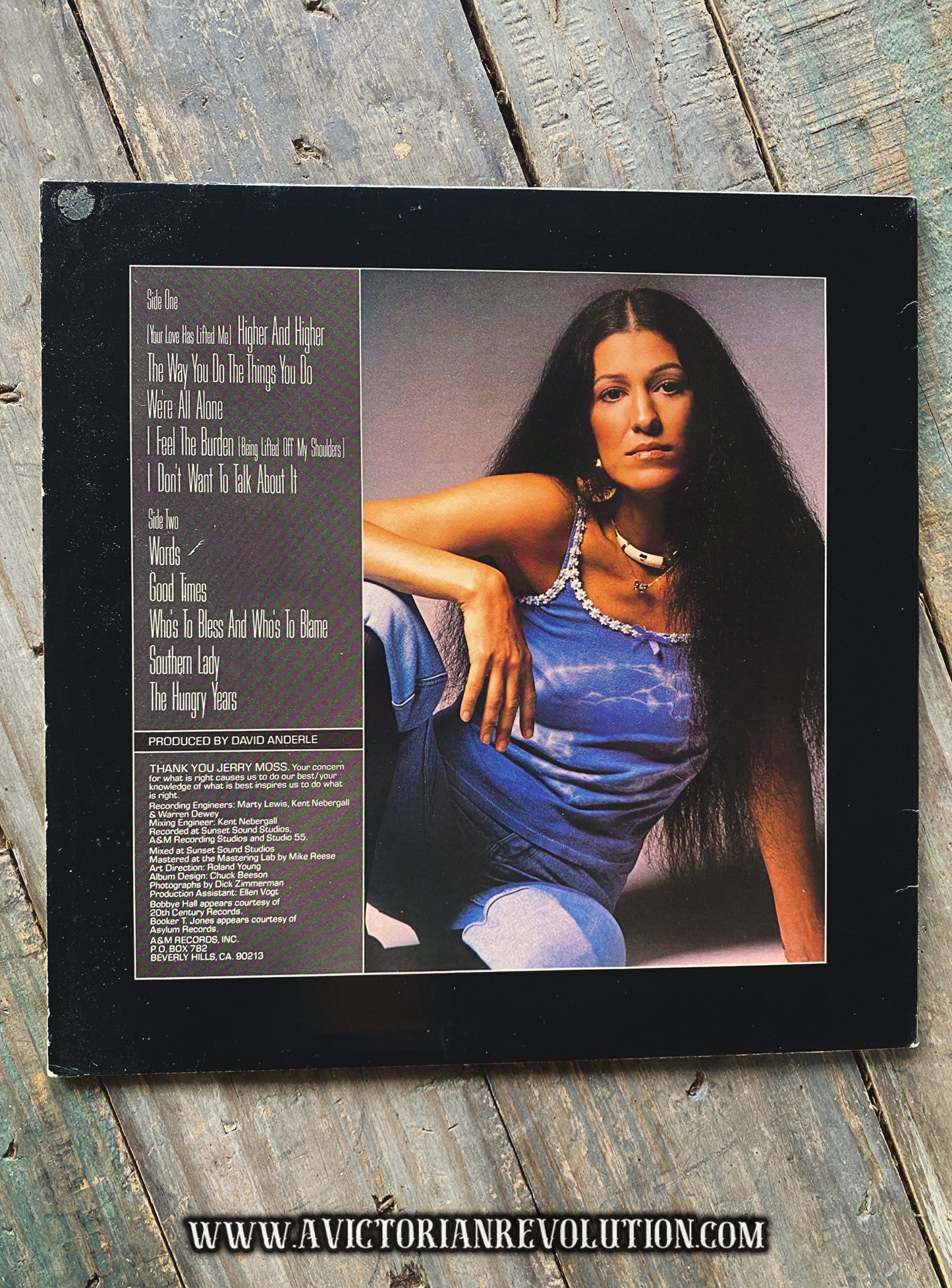 Rita Coolidge - Anytime... Anywhere - 1977 - A&M Records - Soft Rock / Pop - Vinyl LP Record Album - Used