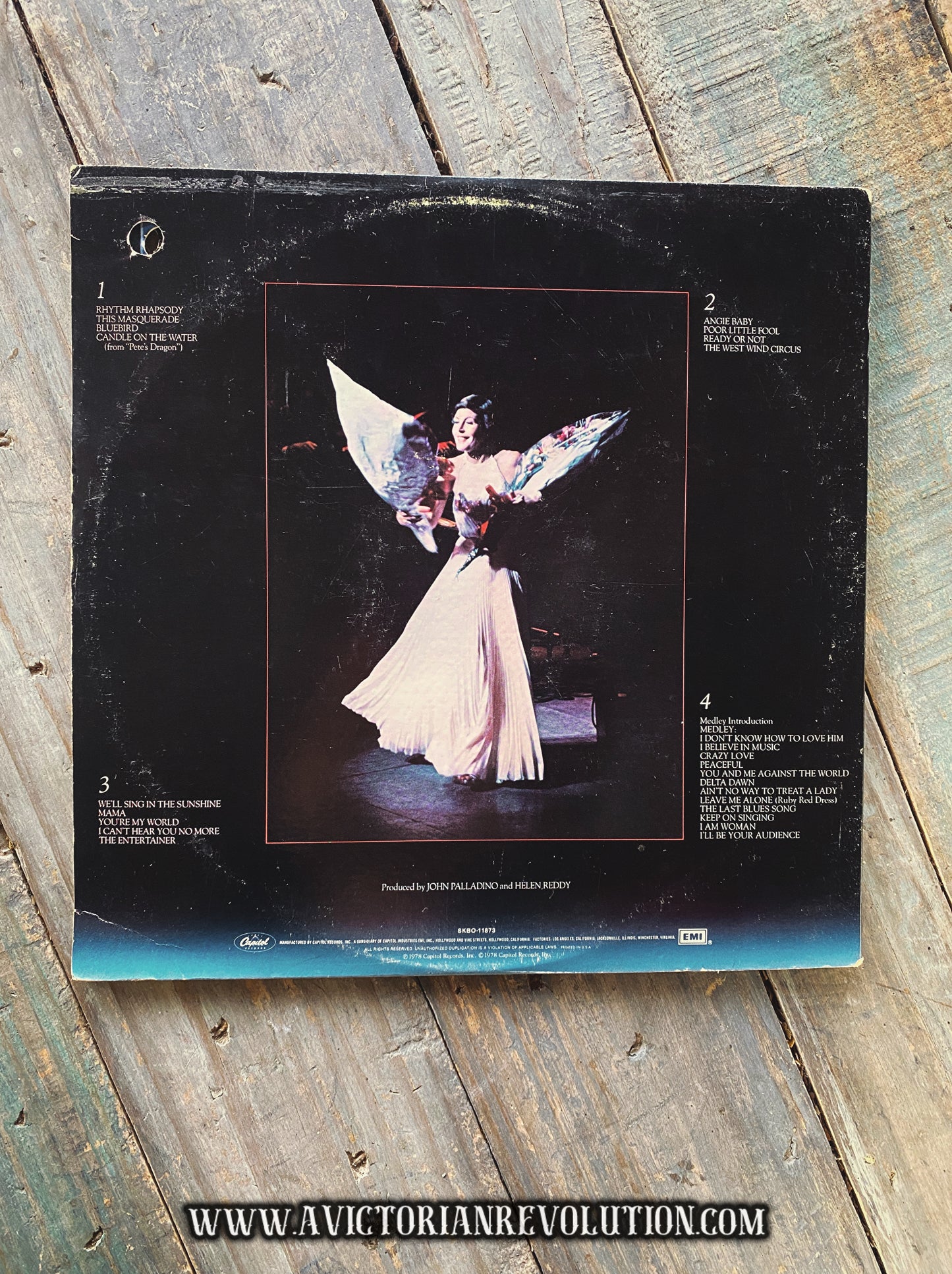 Helen Reddy - Live in London - 1978 - Capitol Records - Vocal Pop / Pop Rock - Vinyl LP - Used
