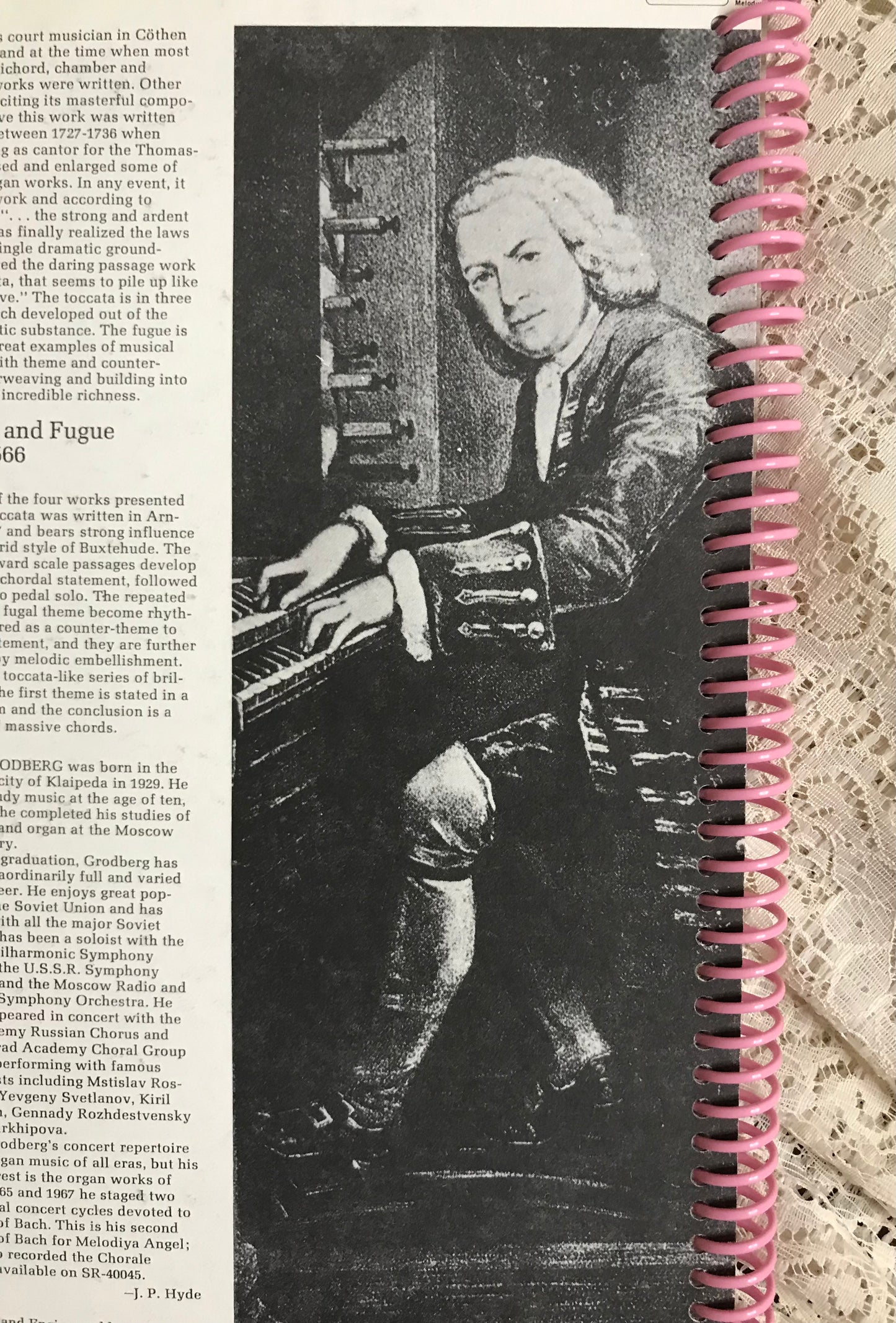 Johannes Brahms Album Cover Notebook