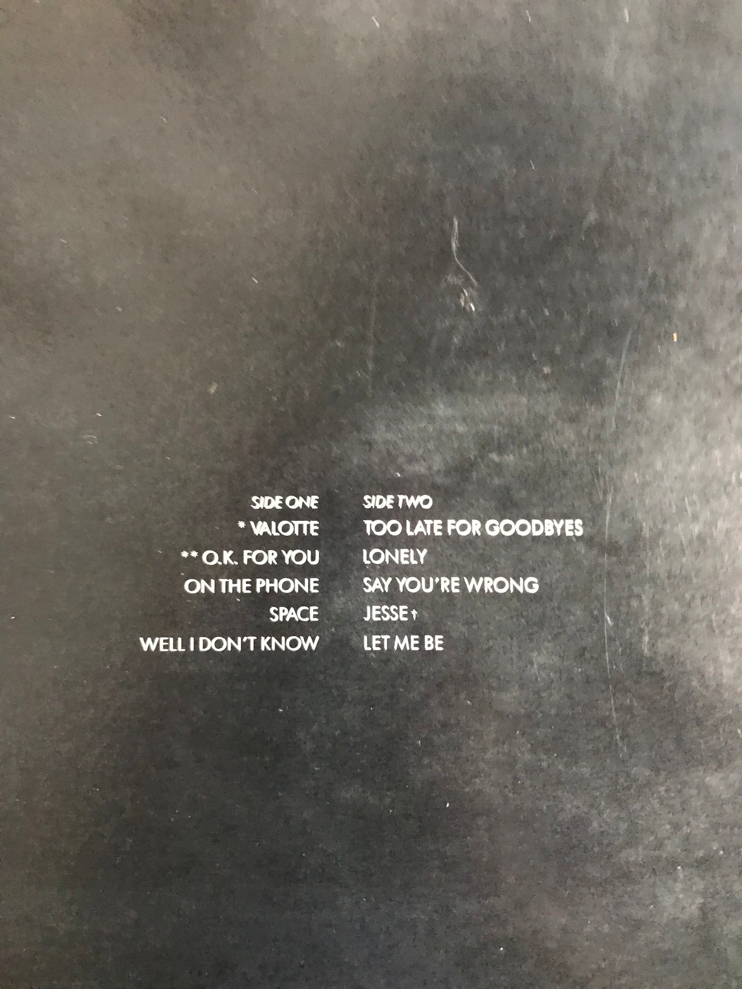 Julian Lennon Valotte Album Cover Notebook