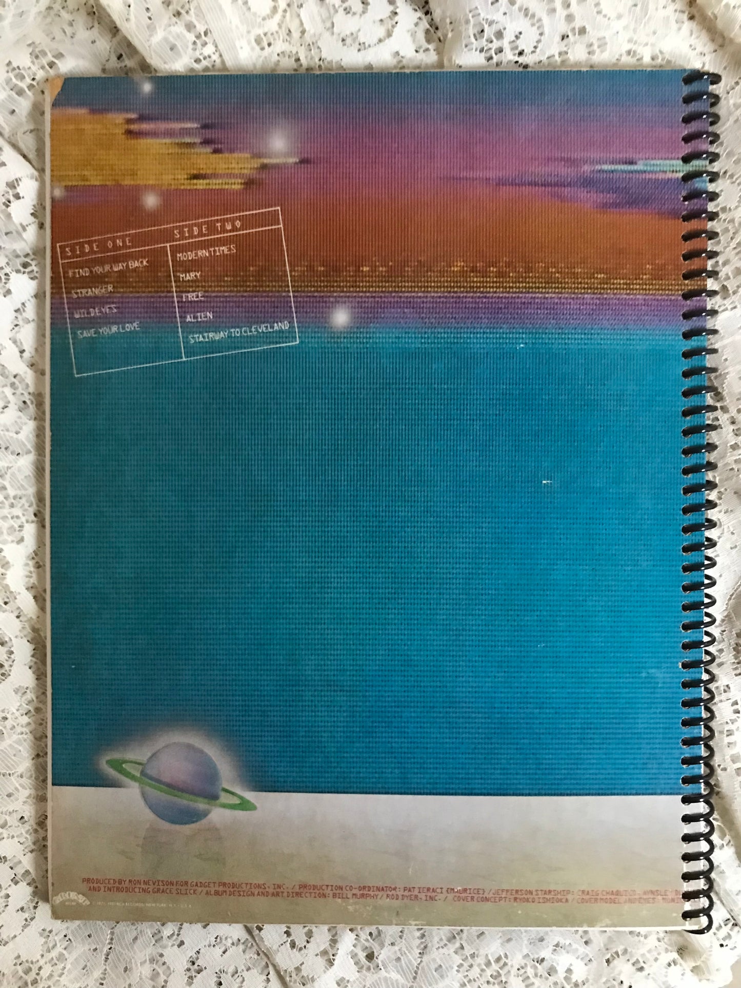 Jefferson Starship Modern Times Album Cover Notebook