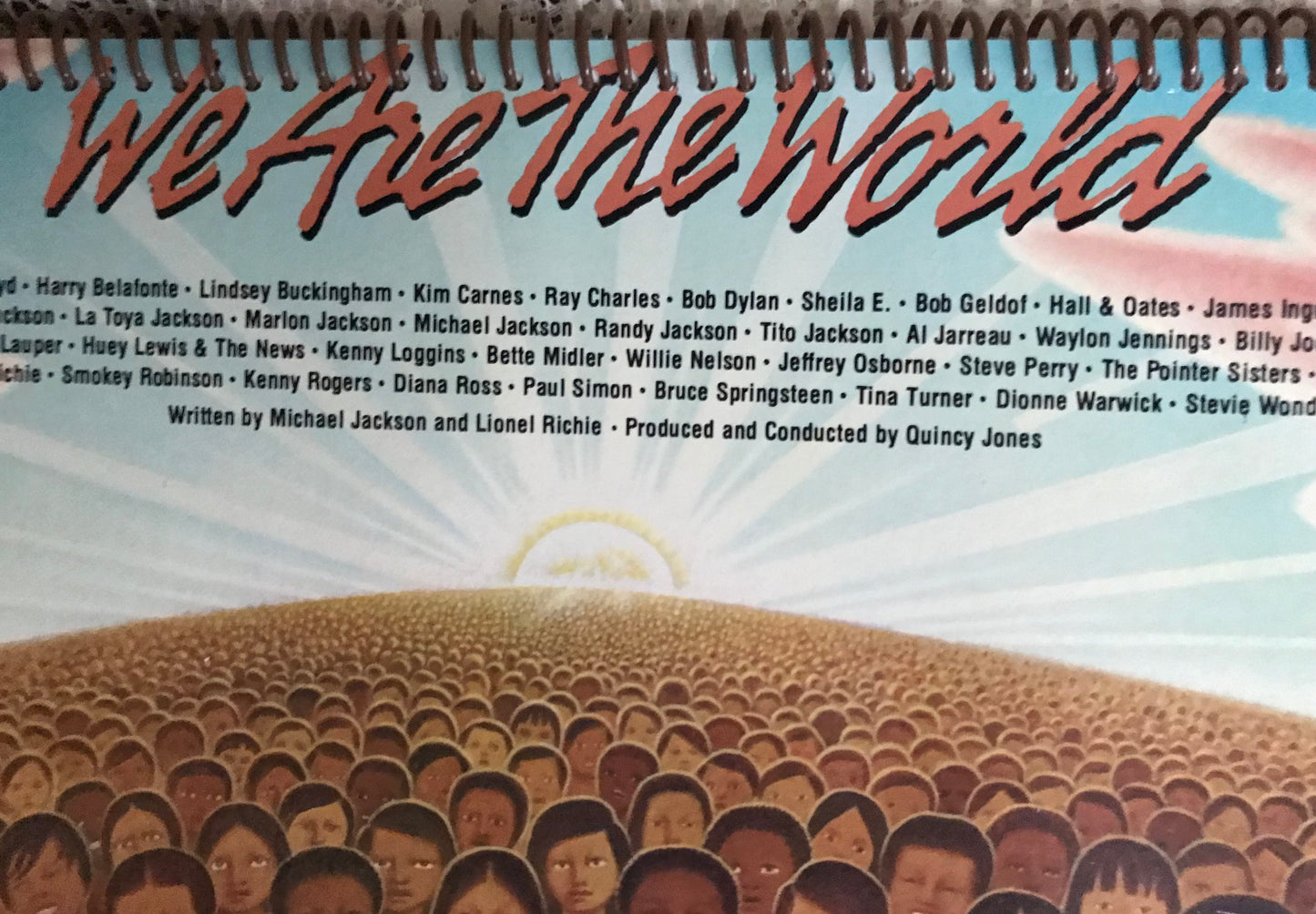 We Are The World Album Cover Notebook