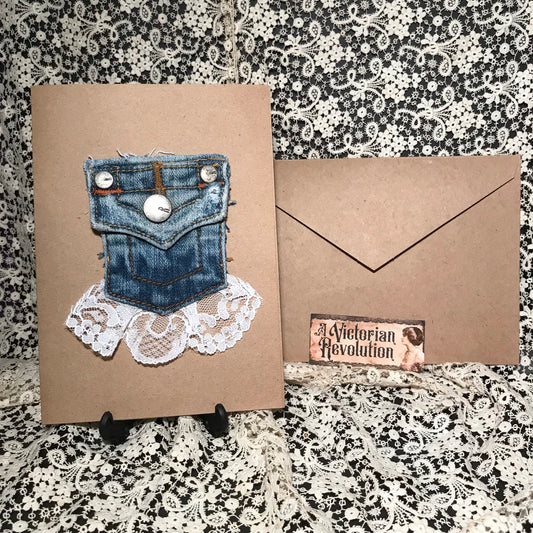 Greeting Card Pocket with Lace