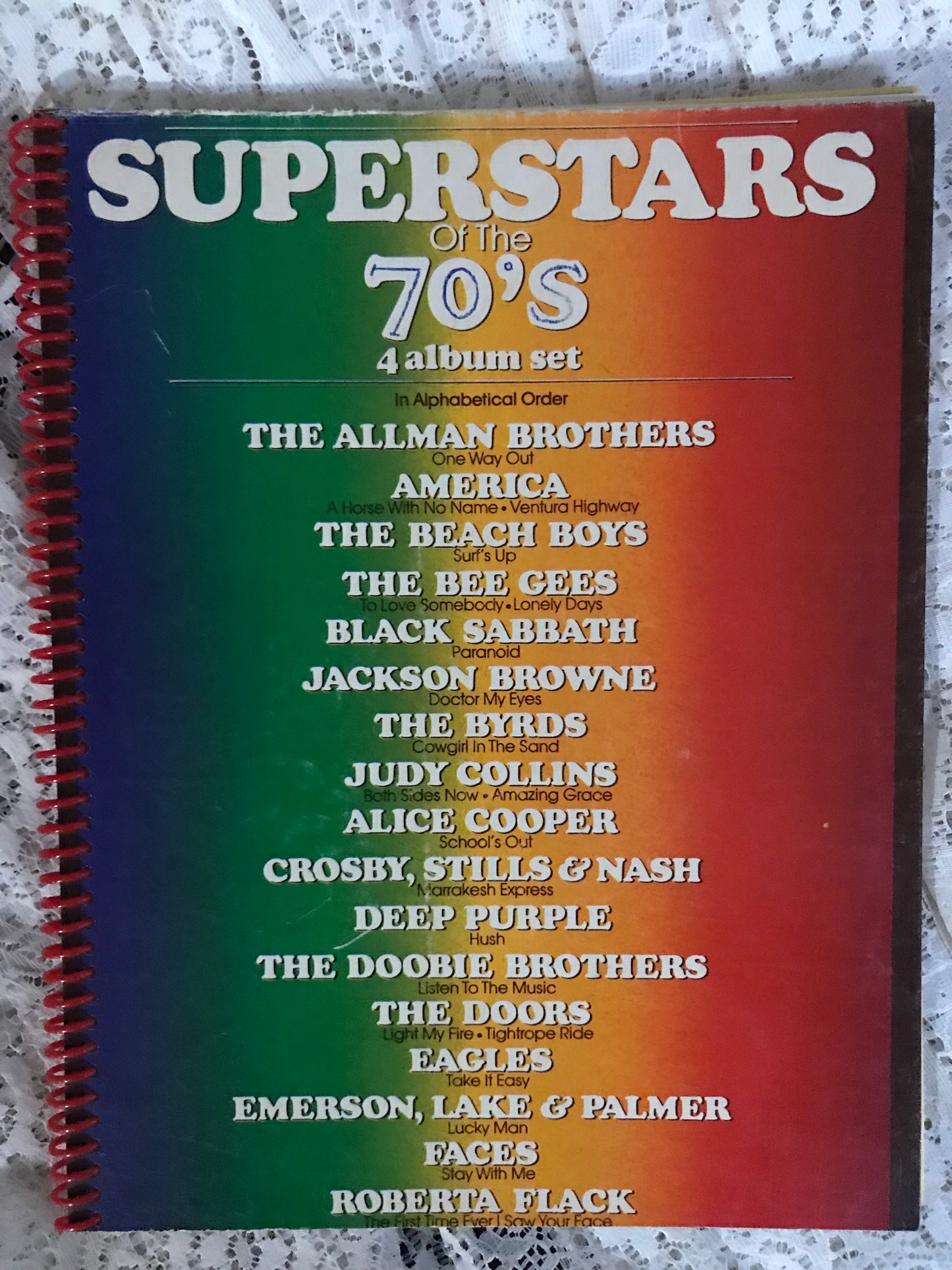 Superstars of the 70s Album Cover Notebook