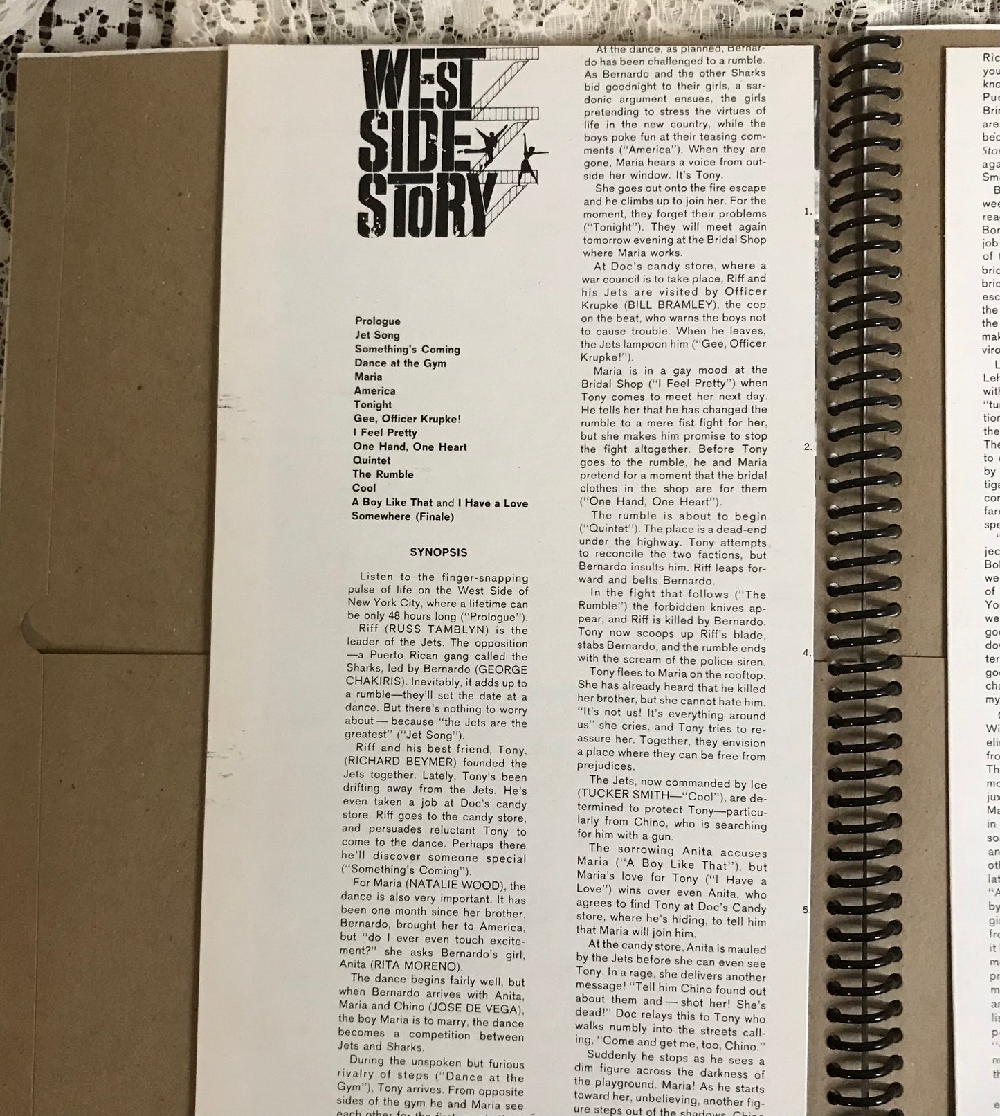 West Side Story Recycled Album Cover Notebook