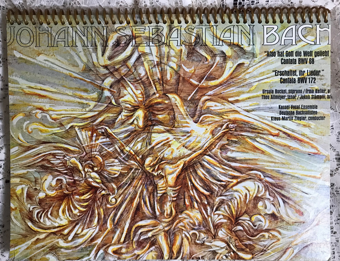 Johann Sebastian Bach Album Cover Notebook