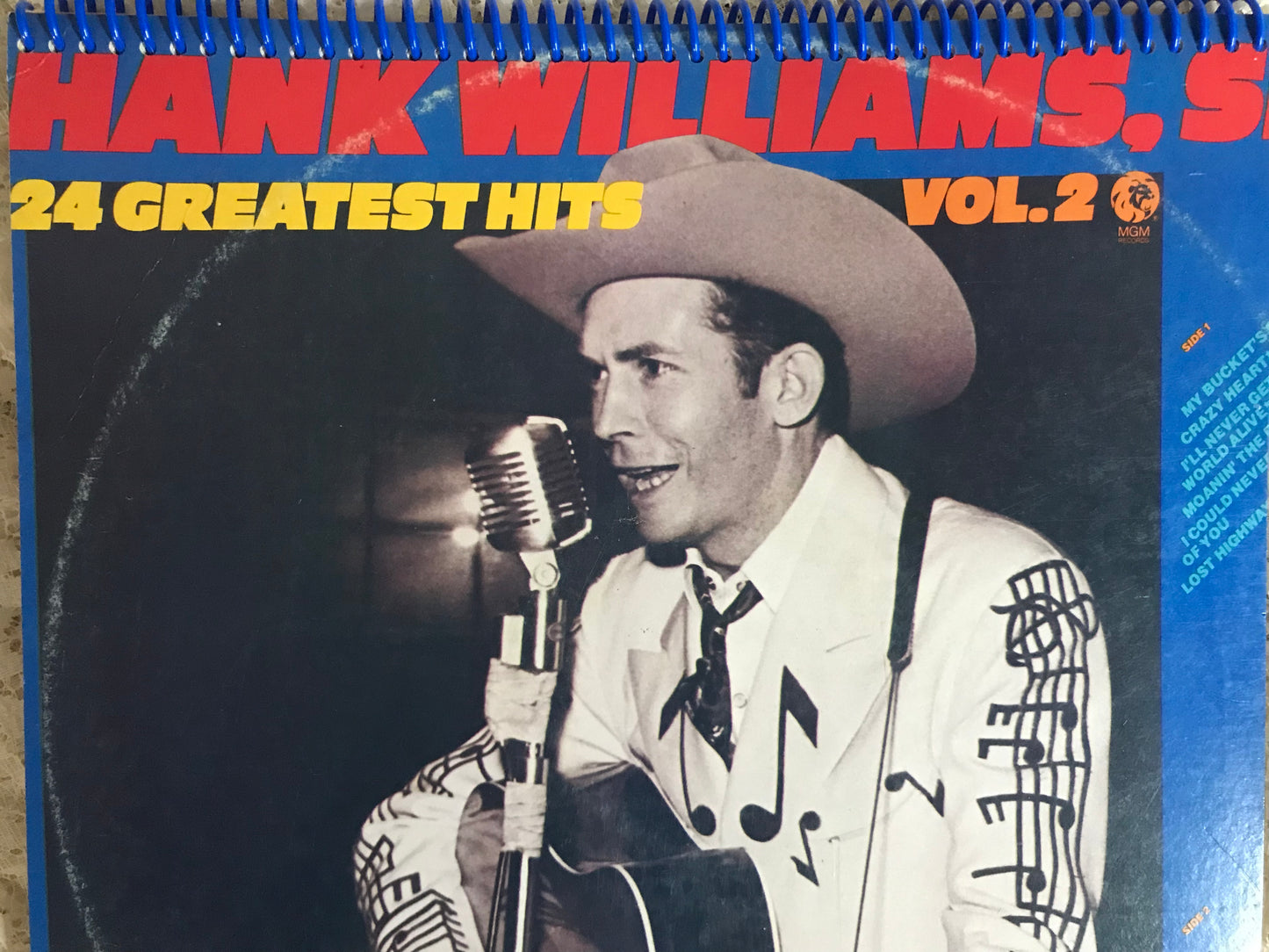 Hank Williams Sr. Album Cover Notebook