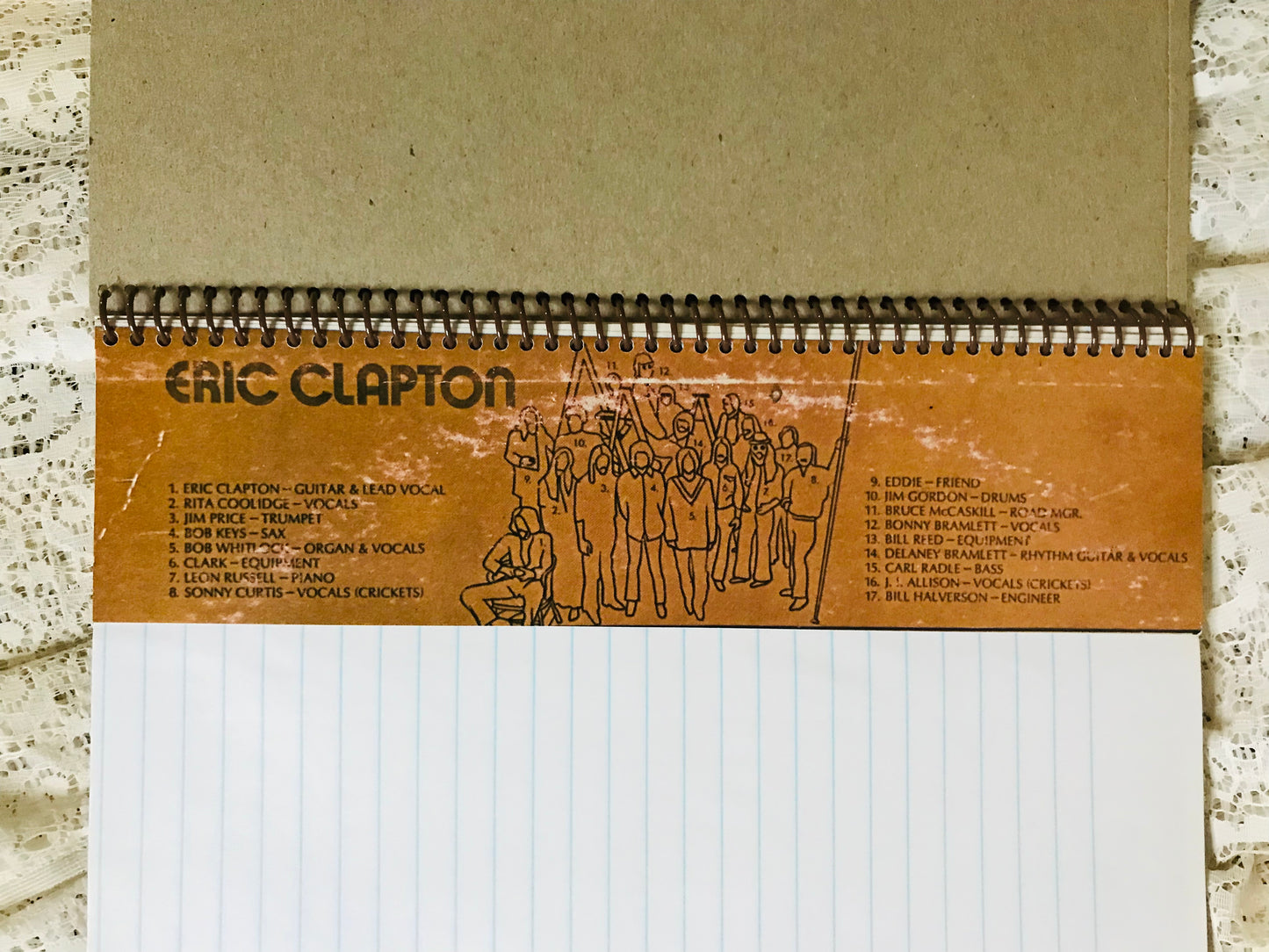 Eric Clapton Album Cover Notebook