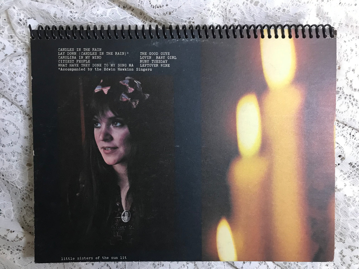 Melanie Lay Down Candles Album Cover Notebook