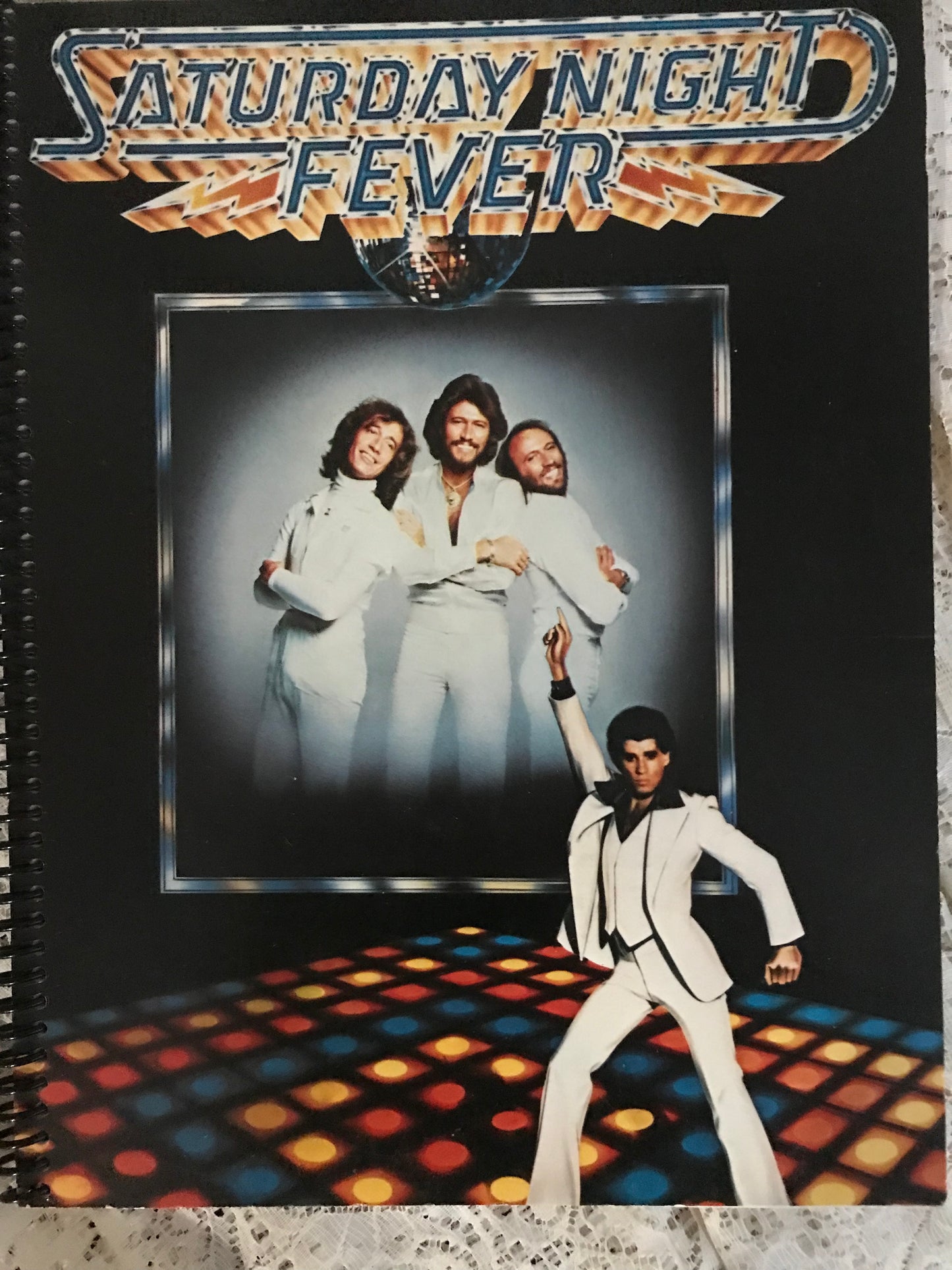 Saturday Night Fever Bee Gees Album Cover Notebook