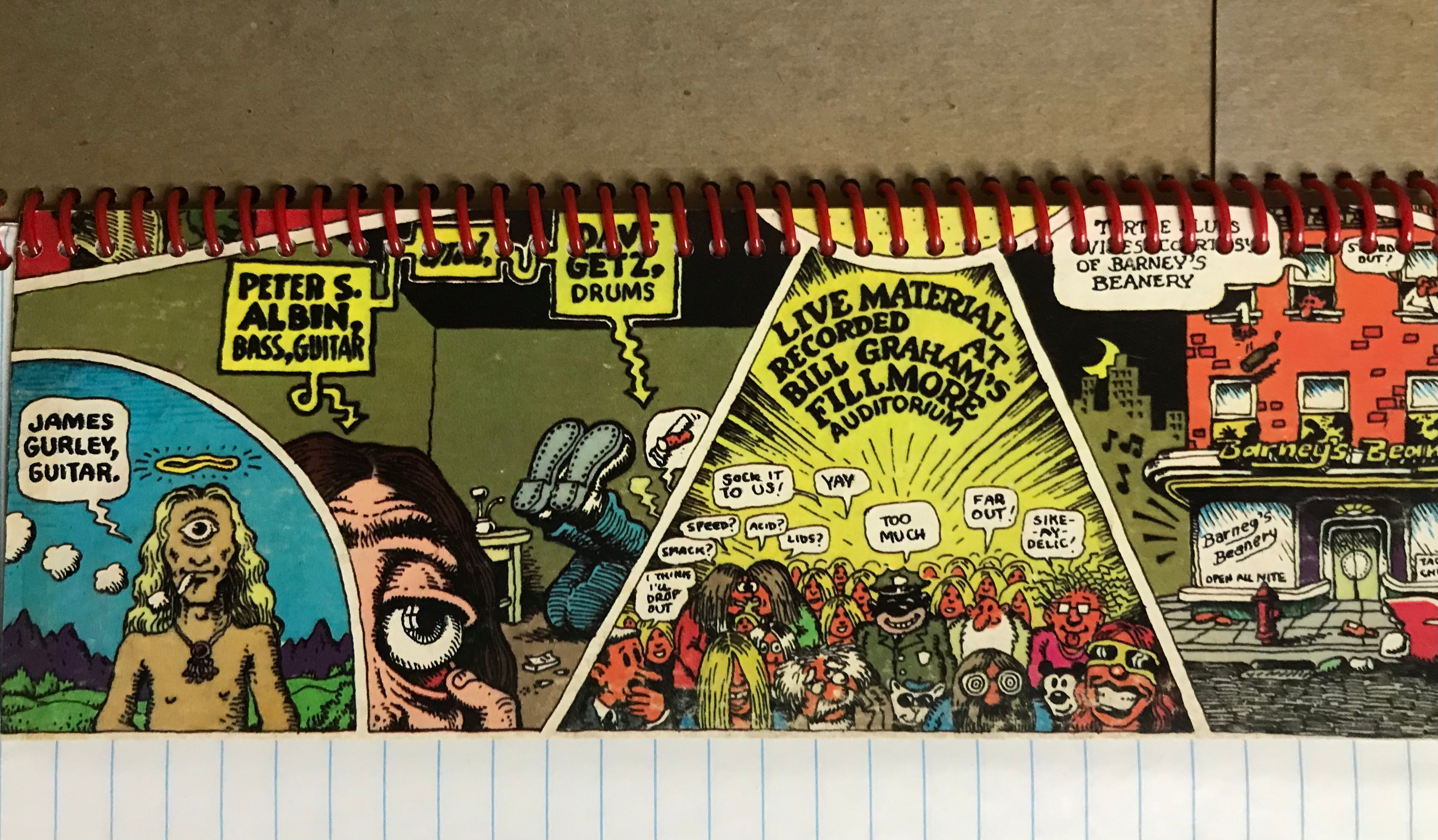 Big Brother and the Holding Company Janis Joplin Album Cover Notebook