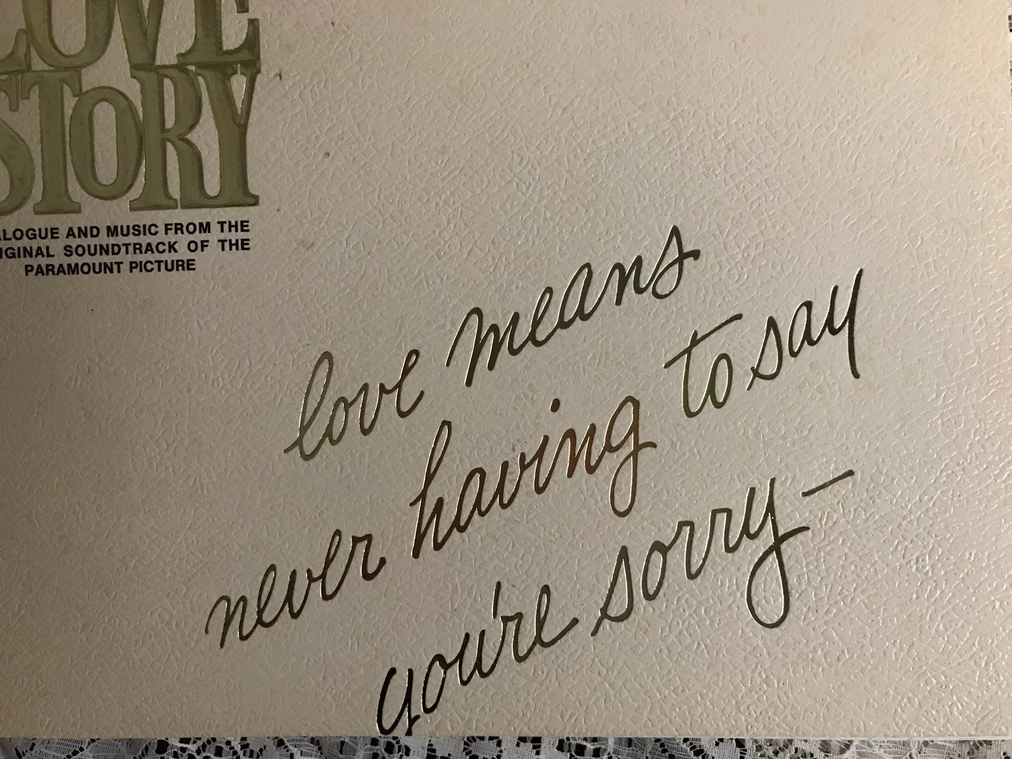 Love Story Album Cover Notebook