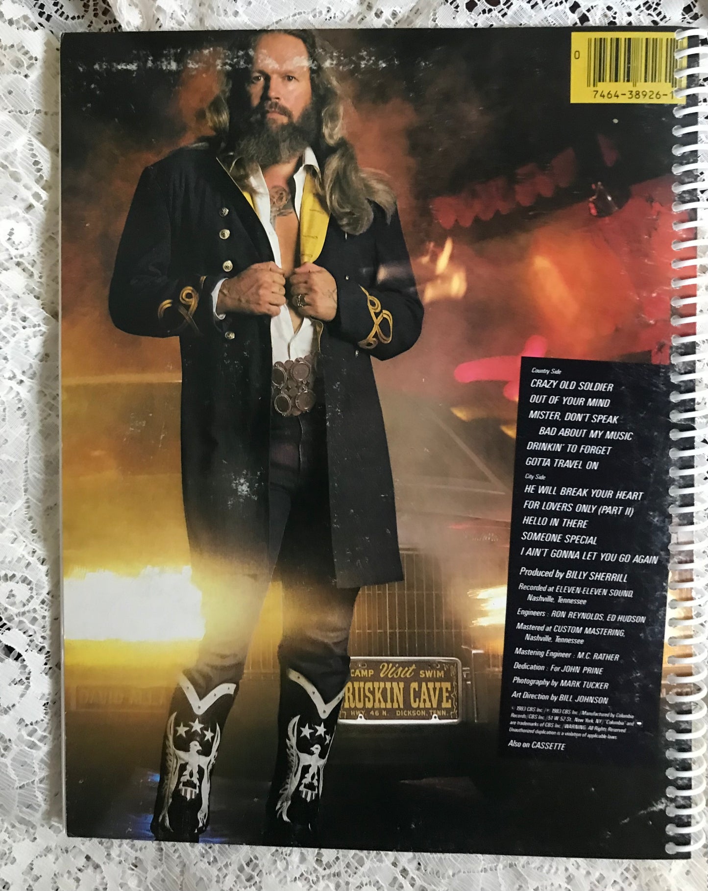 David Allan Coe Album Cover Notebook