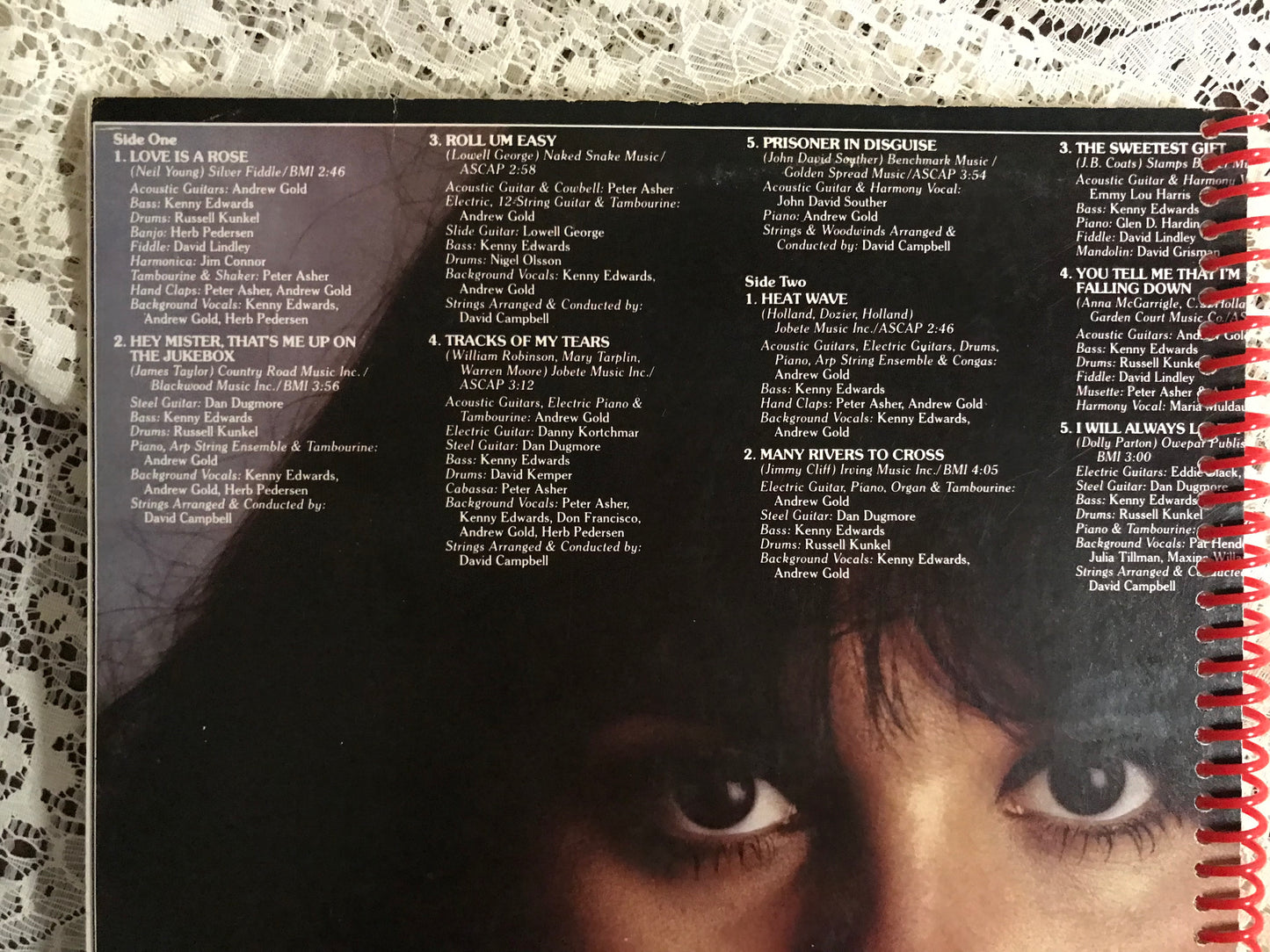 Linda Ronstadt Prisoner in Disguise Album Cover Notebook