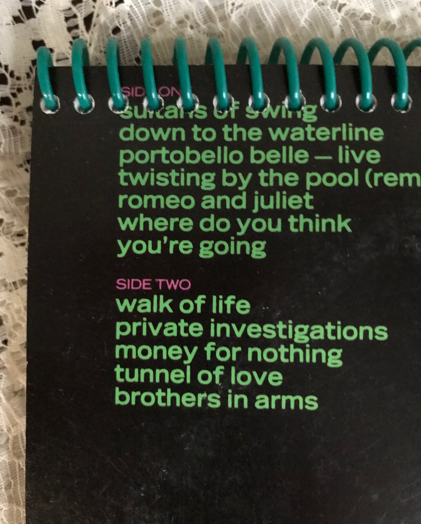 Dire Sraits Album Cover Notebook