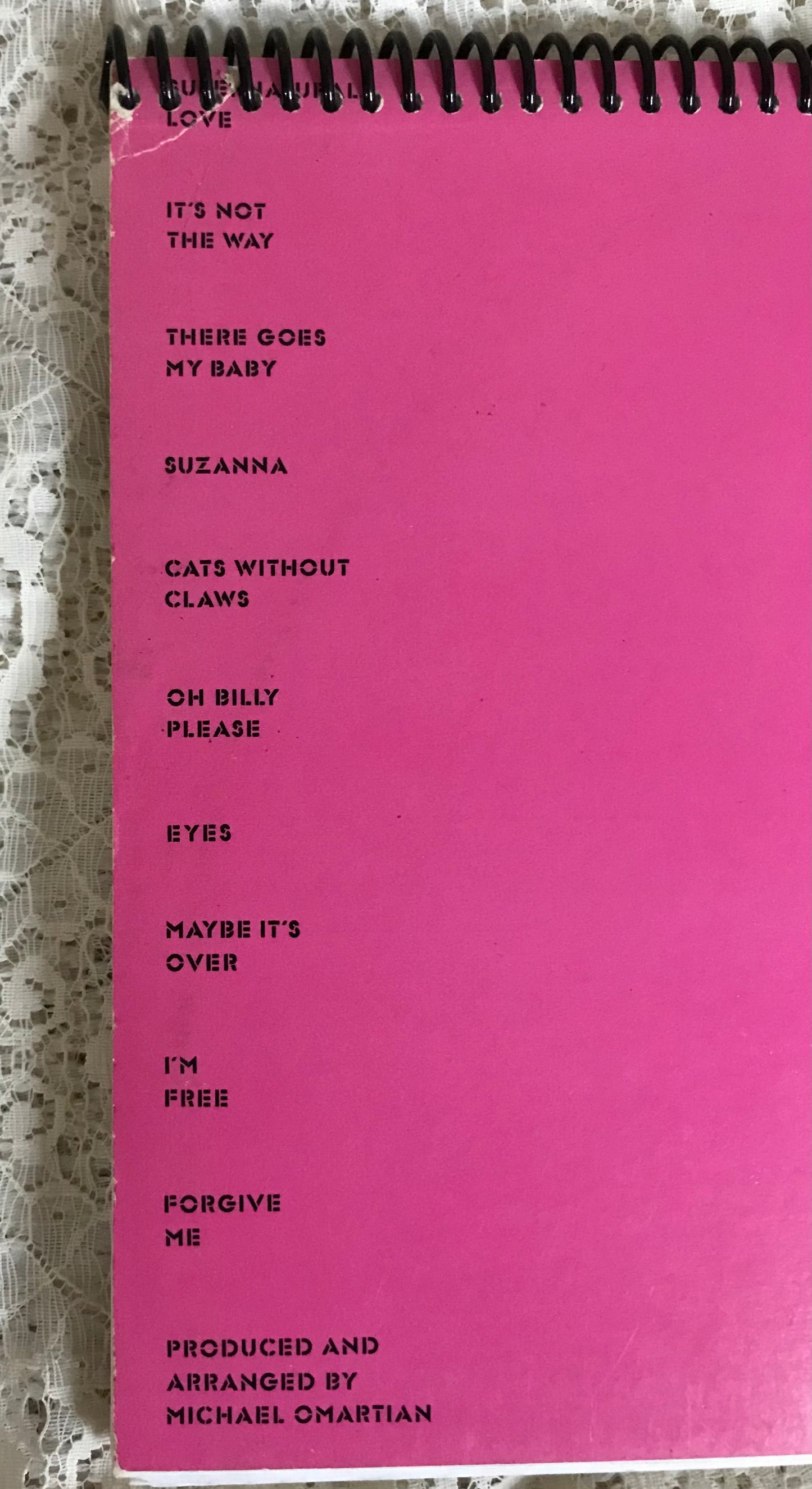 Donna Summer Cats Without Claws Album Cover Notebook