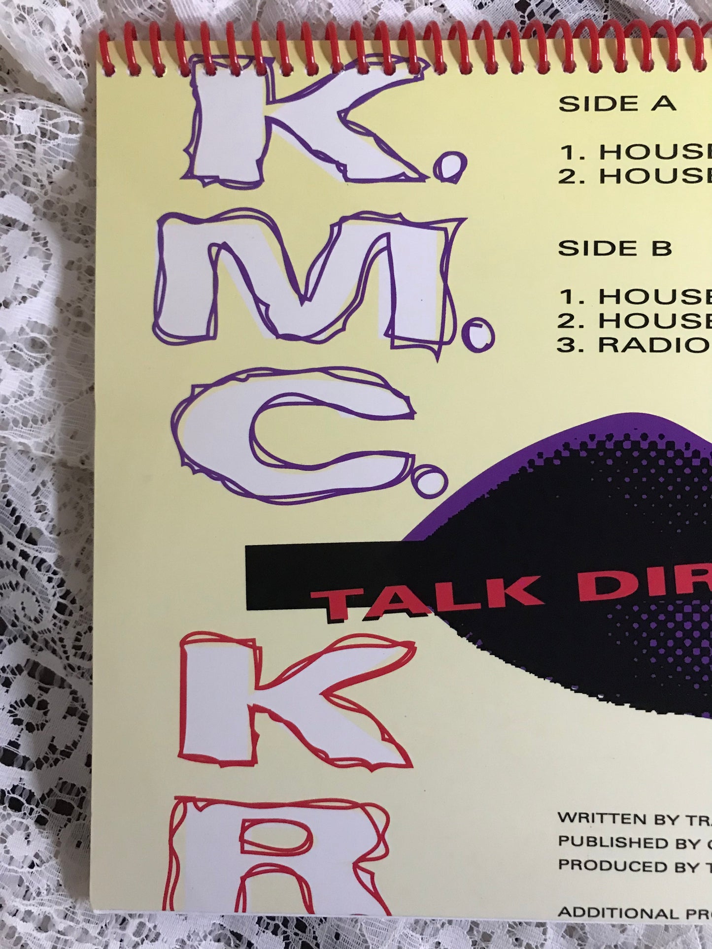 KMC KRC Talk Dirty to Me Album Cover Notebook