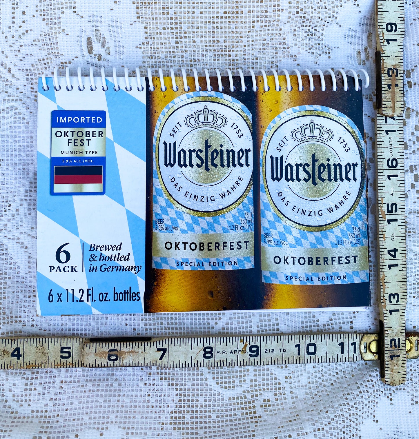 Warsteiner Oktoberfest Recycled Beer Carton Notebook