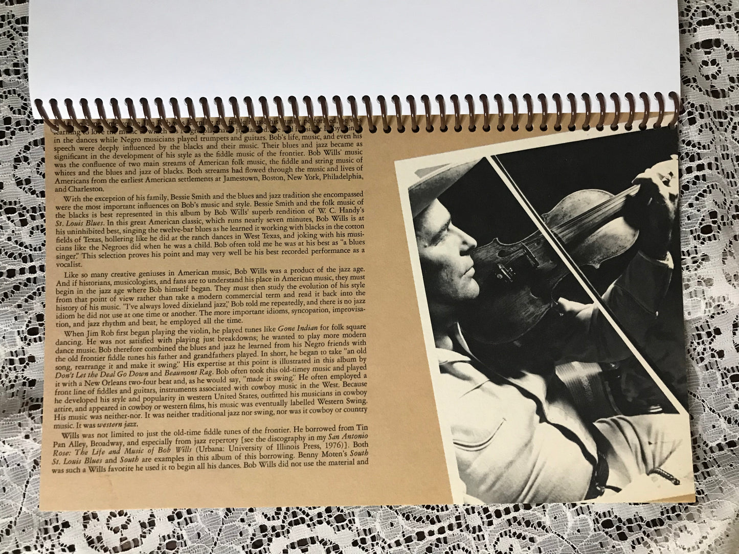 Bob Wills and the Texas Playboys Album Cover Notebook