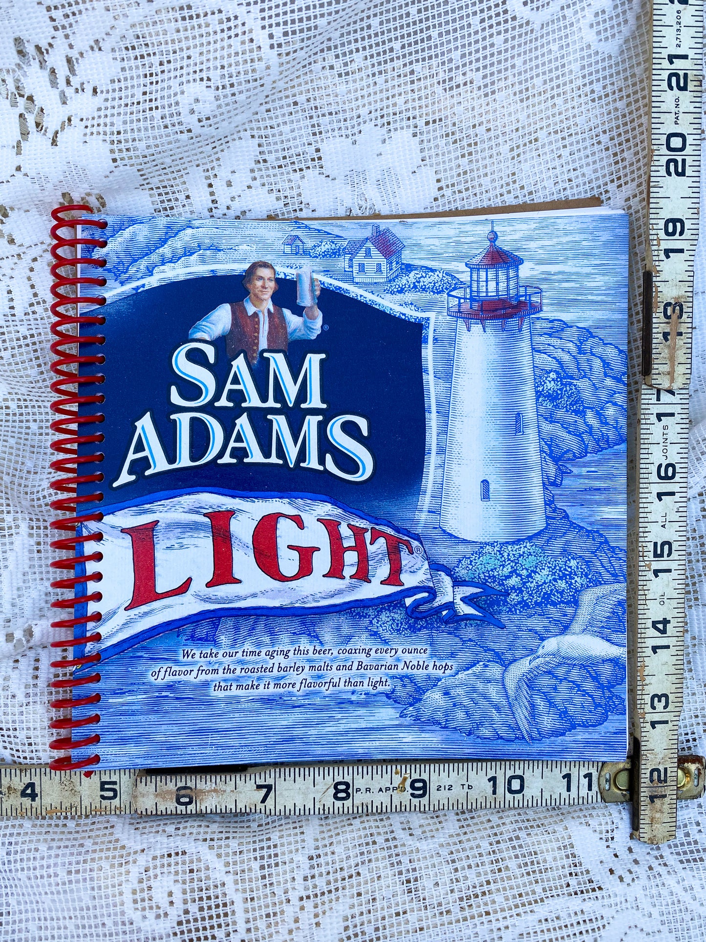 Samuel Adams Light Recycled Beer Carton Notebook
