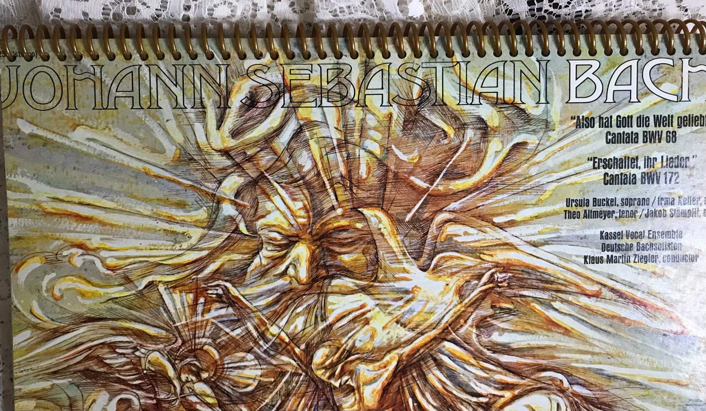 Johann Sebastian Bach Album Cover Notebook