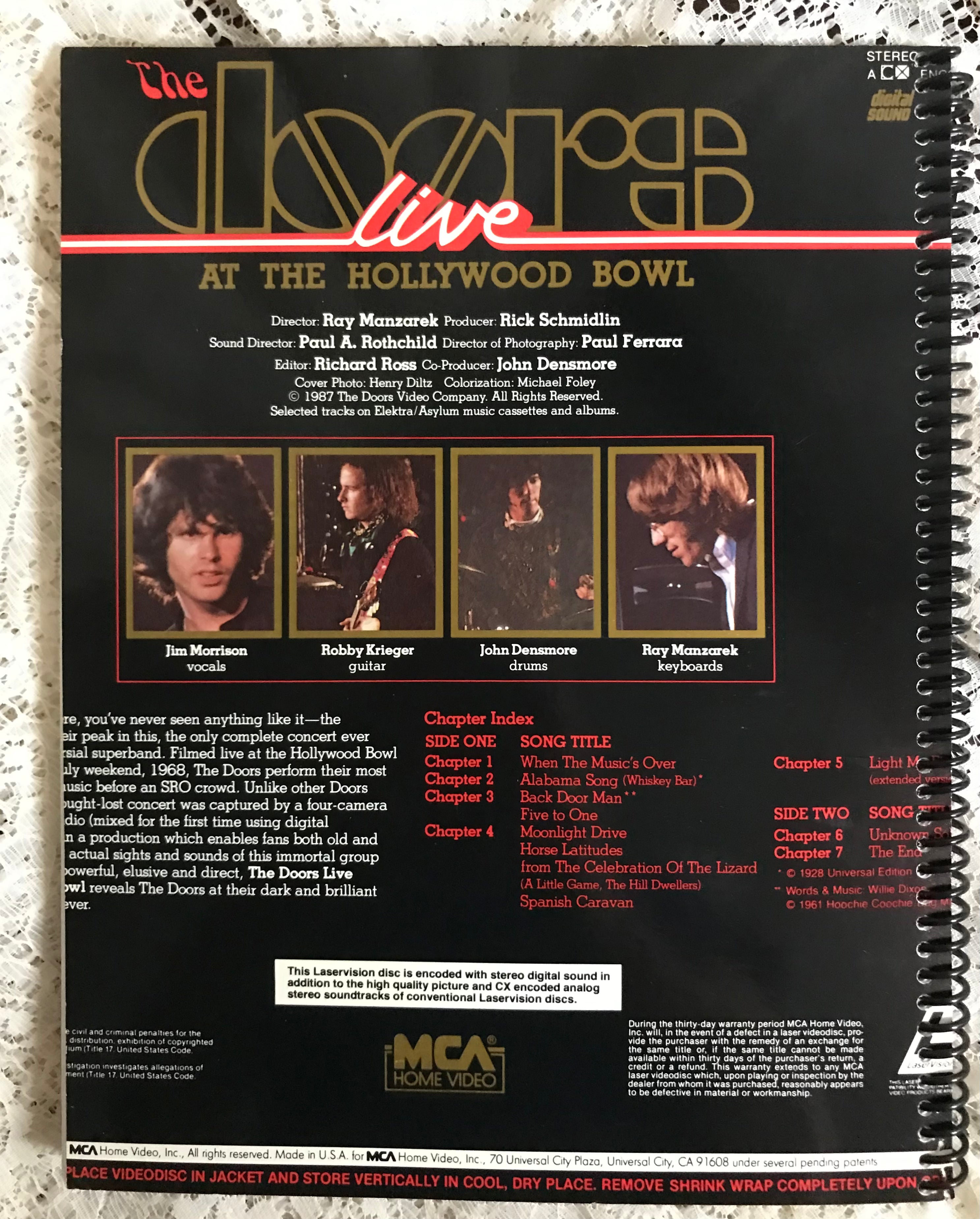 Doors Live Album Cover Notebook