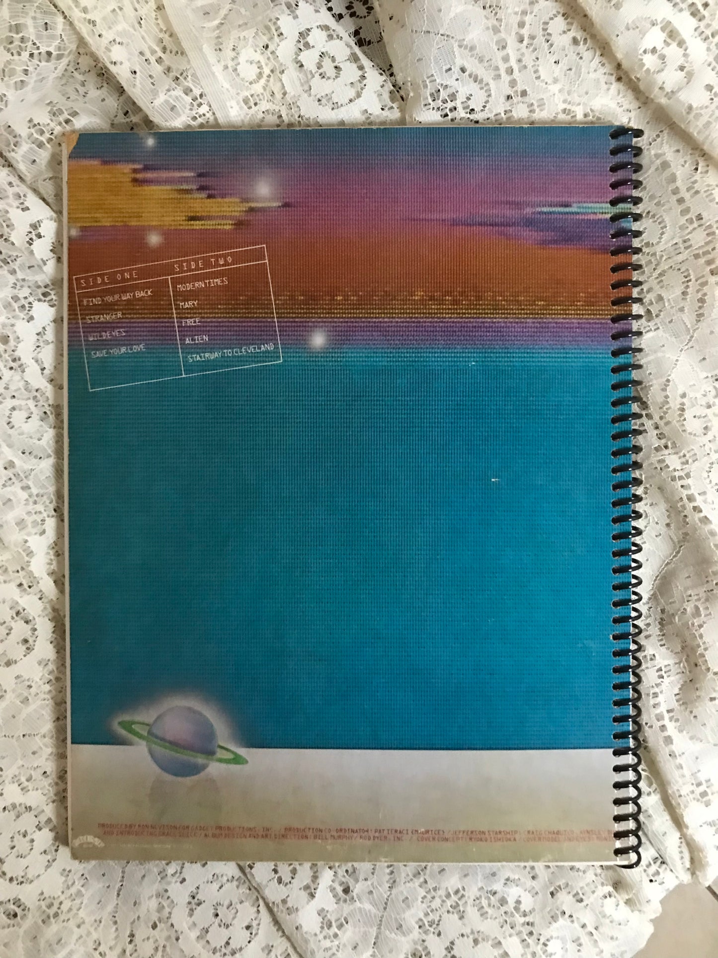 Jefferson Starship Modern Times Album Cover Notebook
