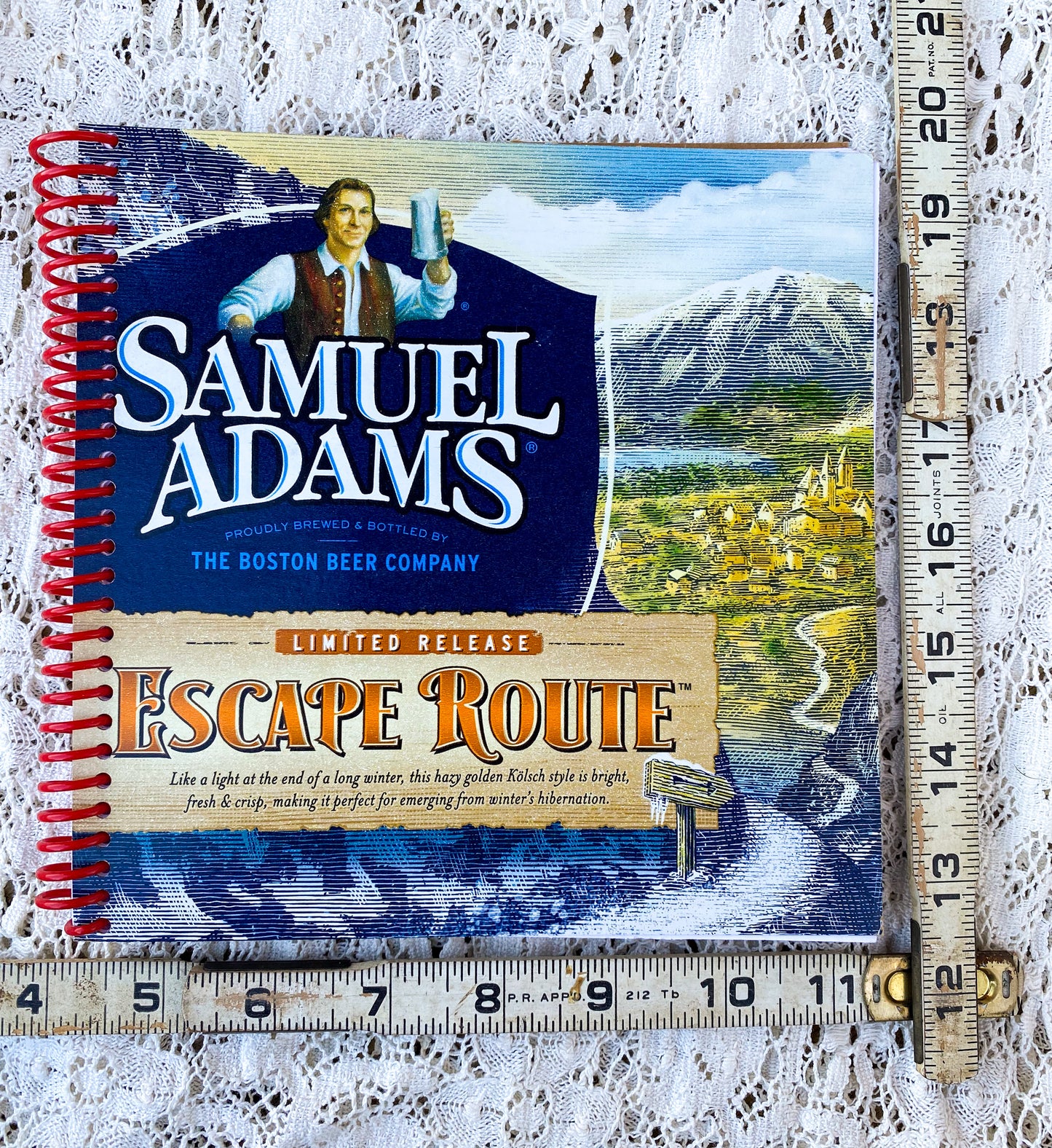 Samuel Adams Escape Route Recycled Beer Carton Notebook