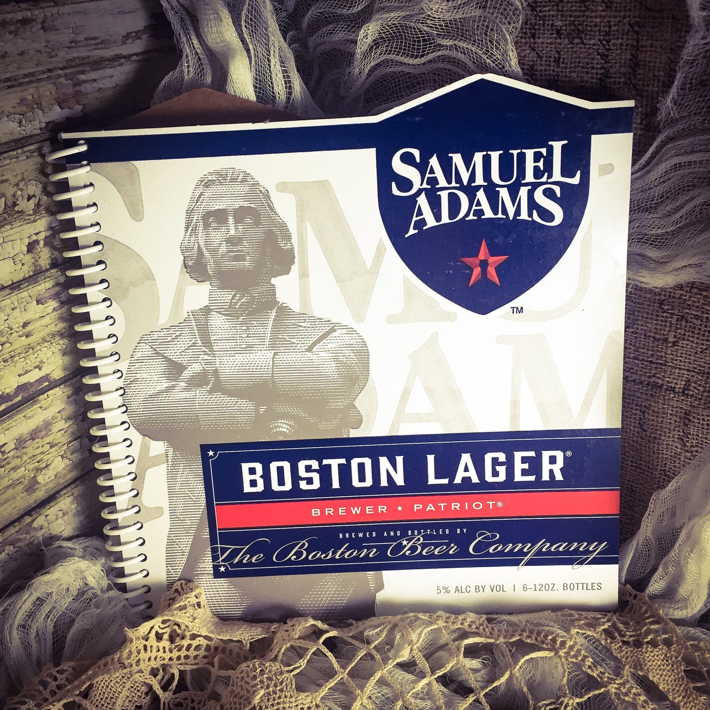 Samuel Adams Boston Lager Recycled Beer Carton Notebook
