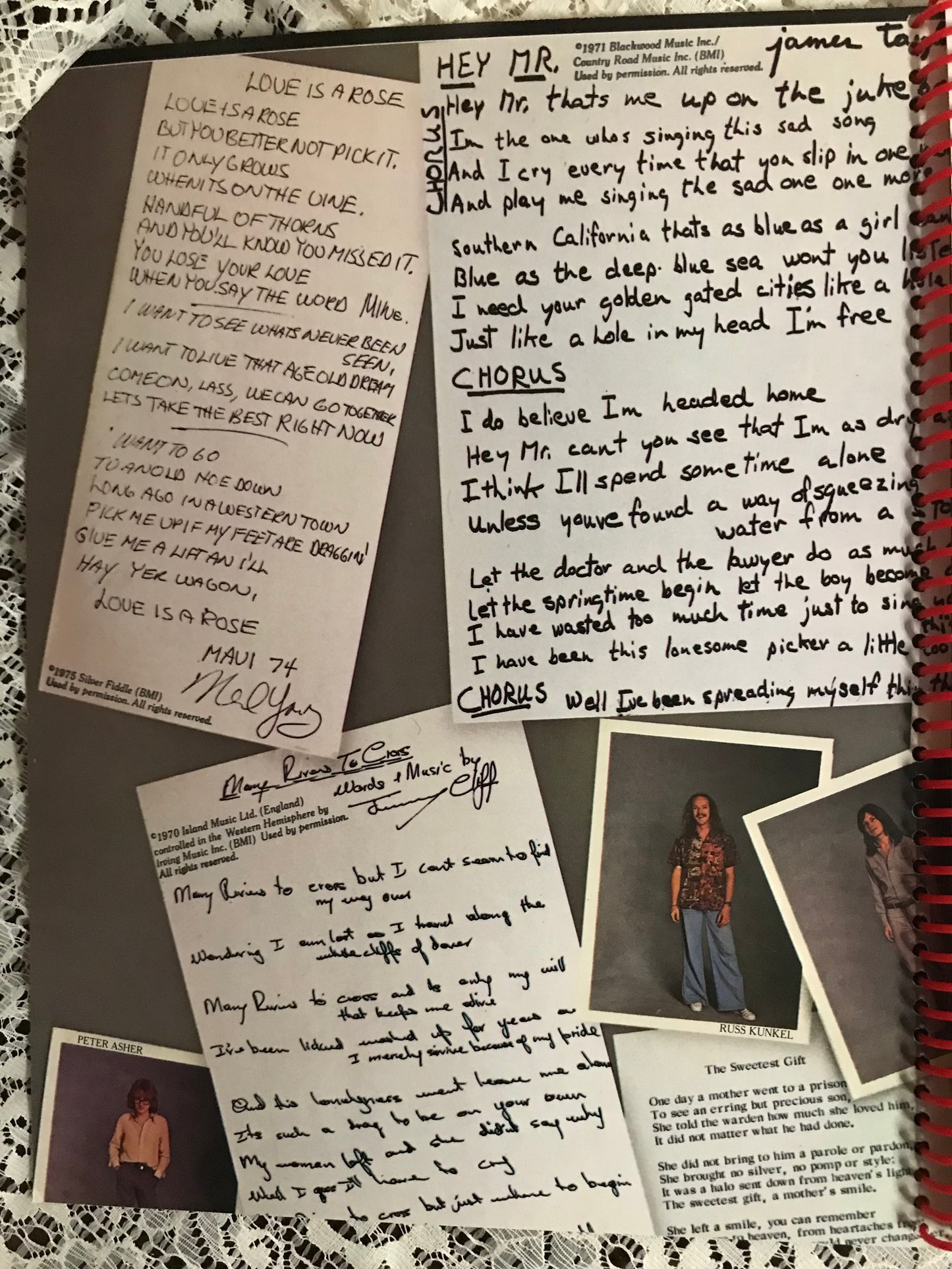 Linda Ronstadt Prisoner in Disguise Album Cover Notebook