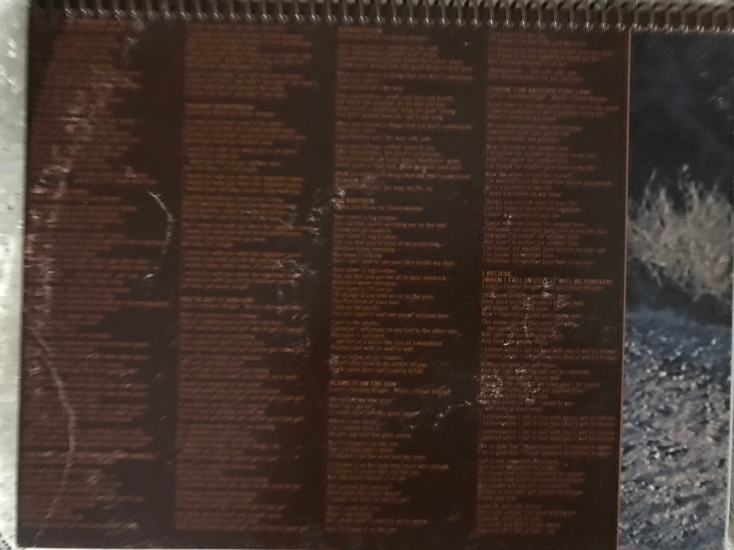 Stevie Wonder Talking Book Album Cover Notebook